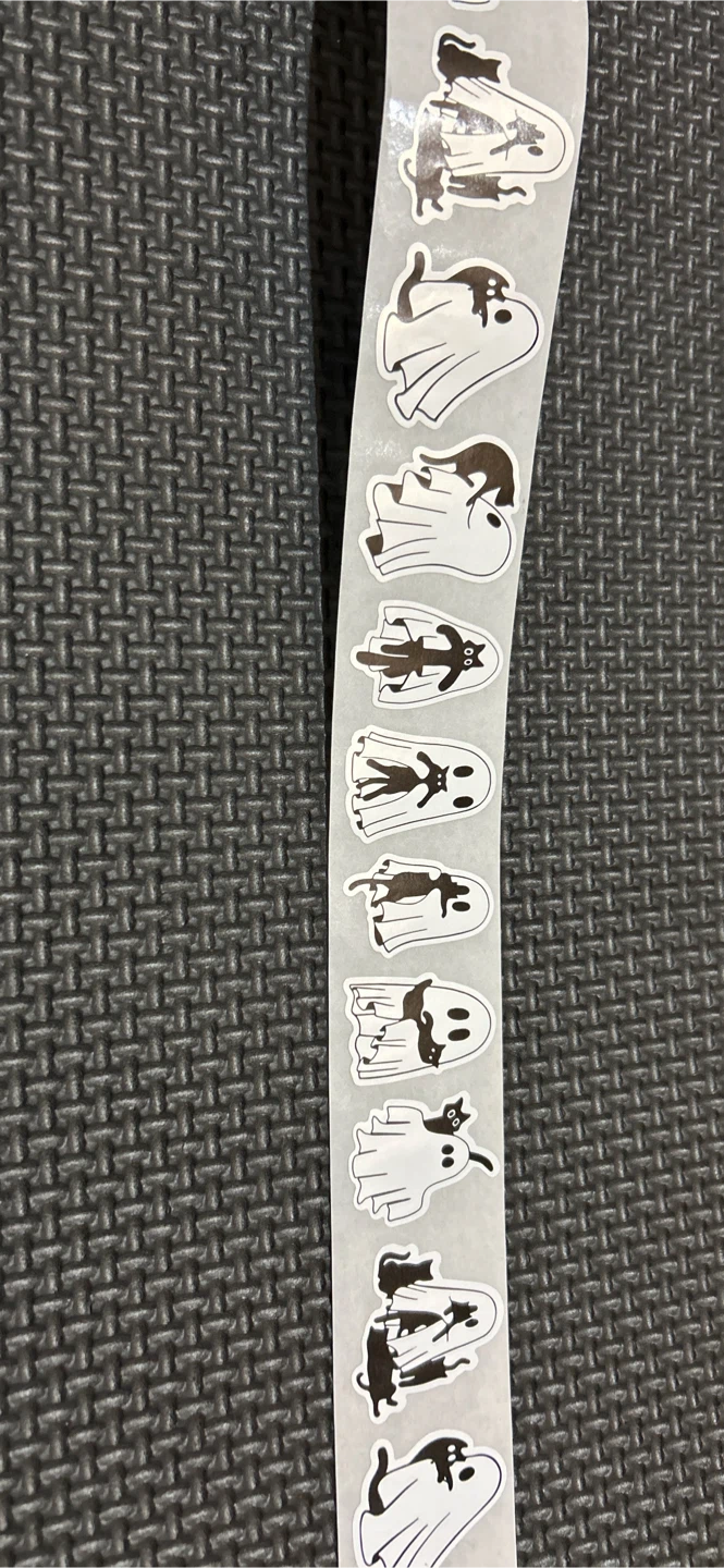 Cat and Ghost Theme Sticker Rolls +400