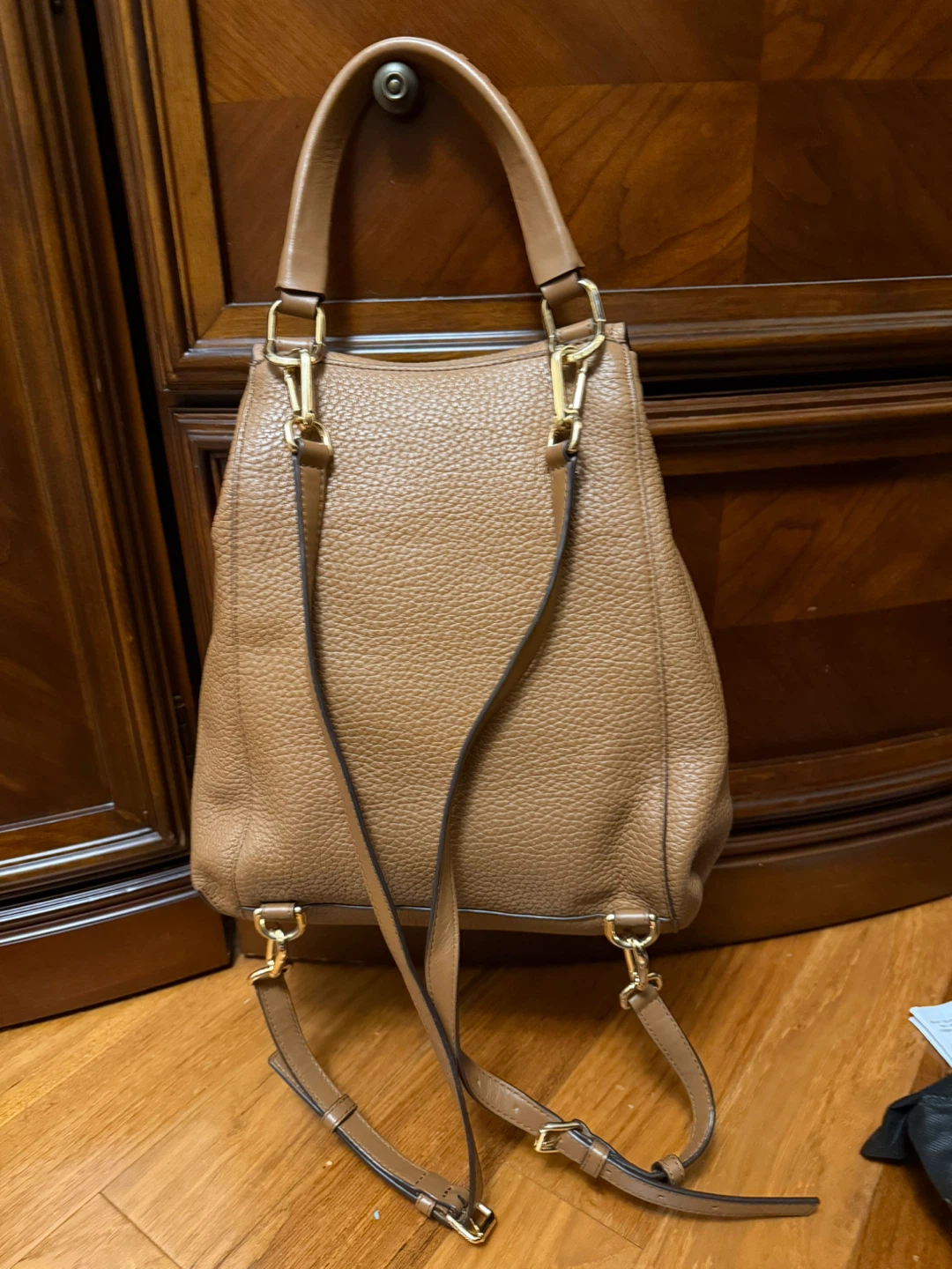 Michael Kors Tan Leather Backpack - photo 2
