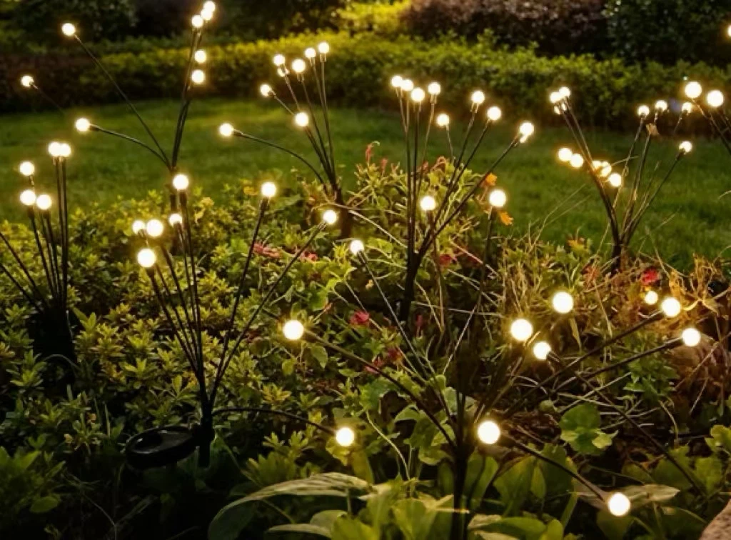 4 Pack Solar Firefly Lights - Outdoor Waterproof Garden Decor - photo 3