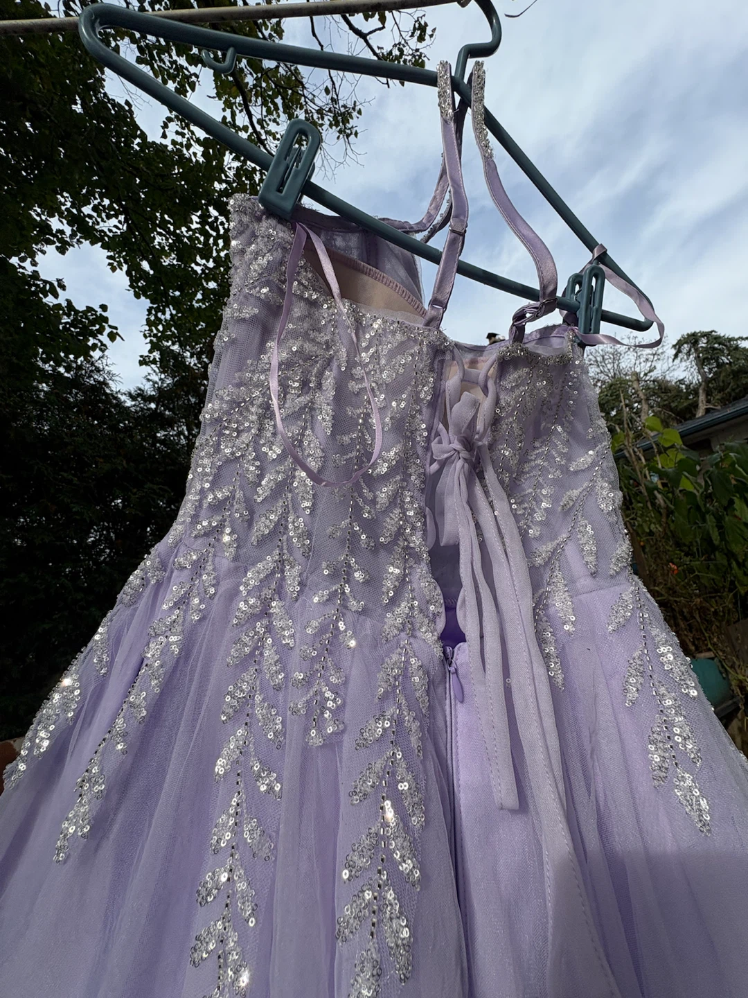 VIP GIRL Sequin Evening Gown - Lavender - photo 4