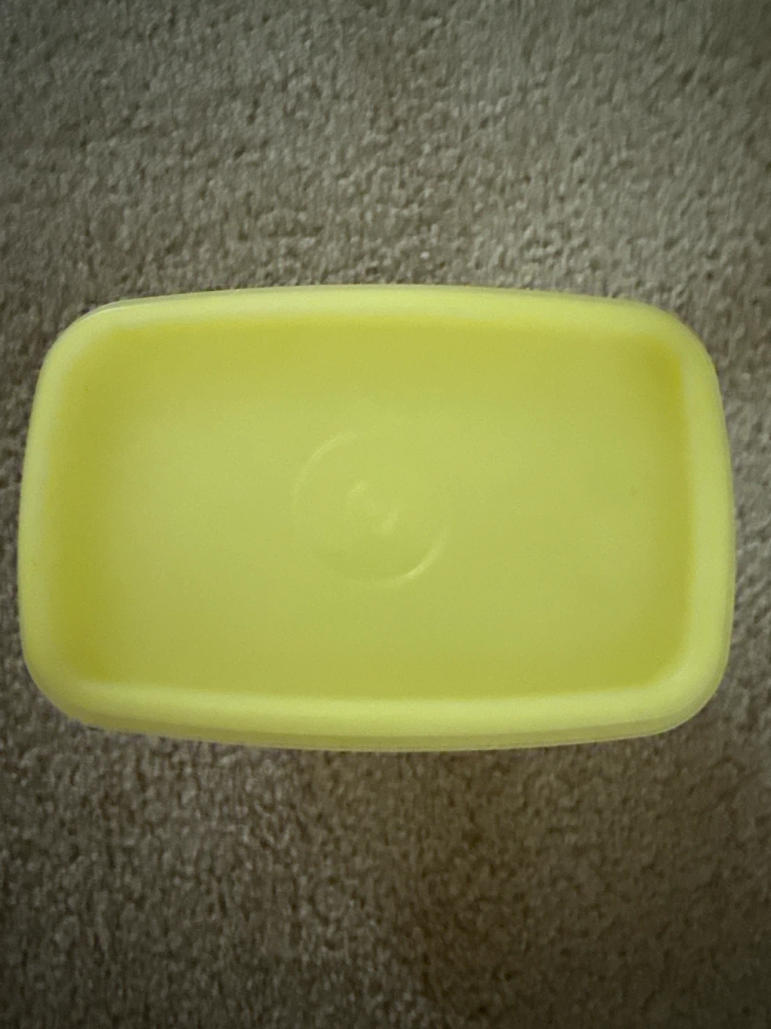 Tupperware Vintage yellow storage container - photo 3