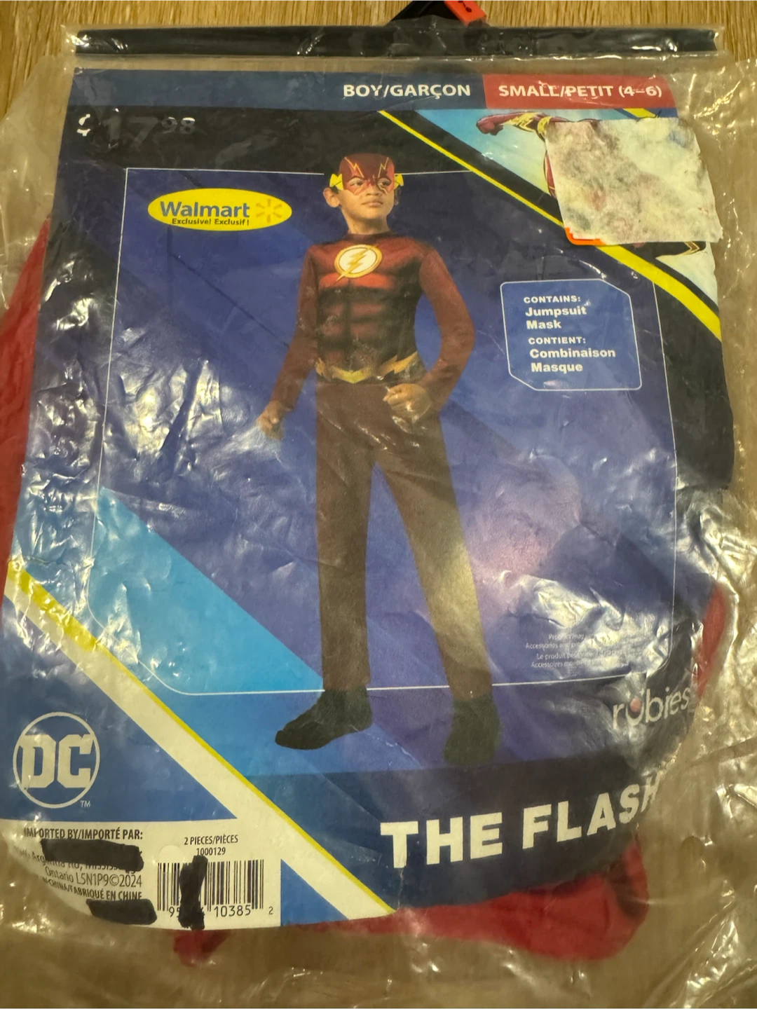 Halloween Costume The Flash For Kids Size 4-6T - photo 2