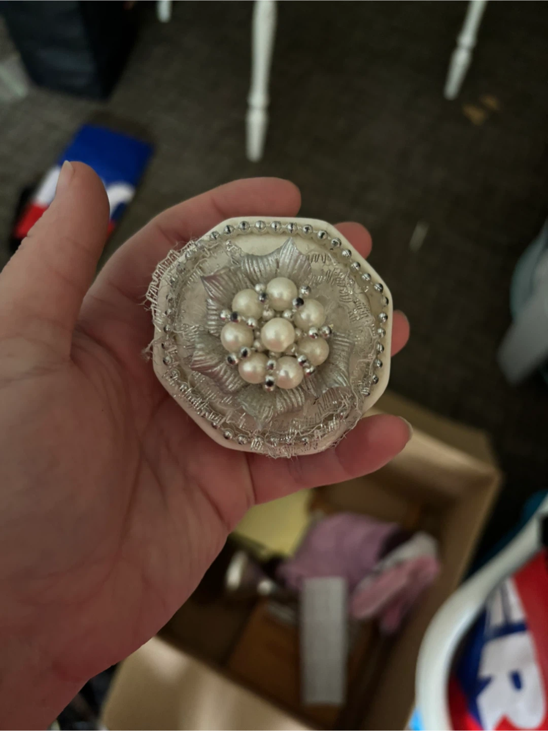 small decorative trinket or jewelry box