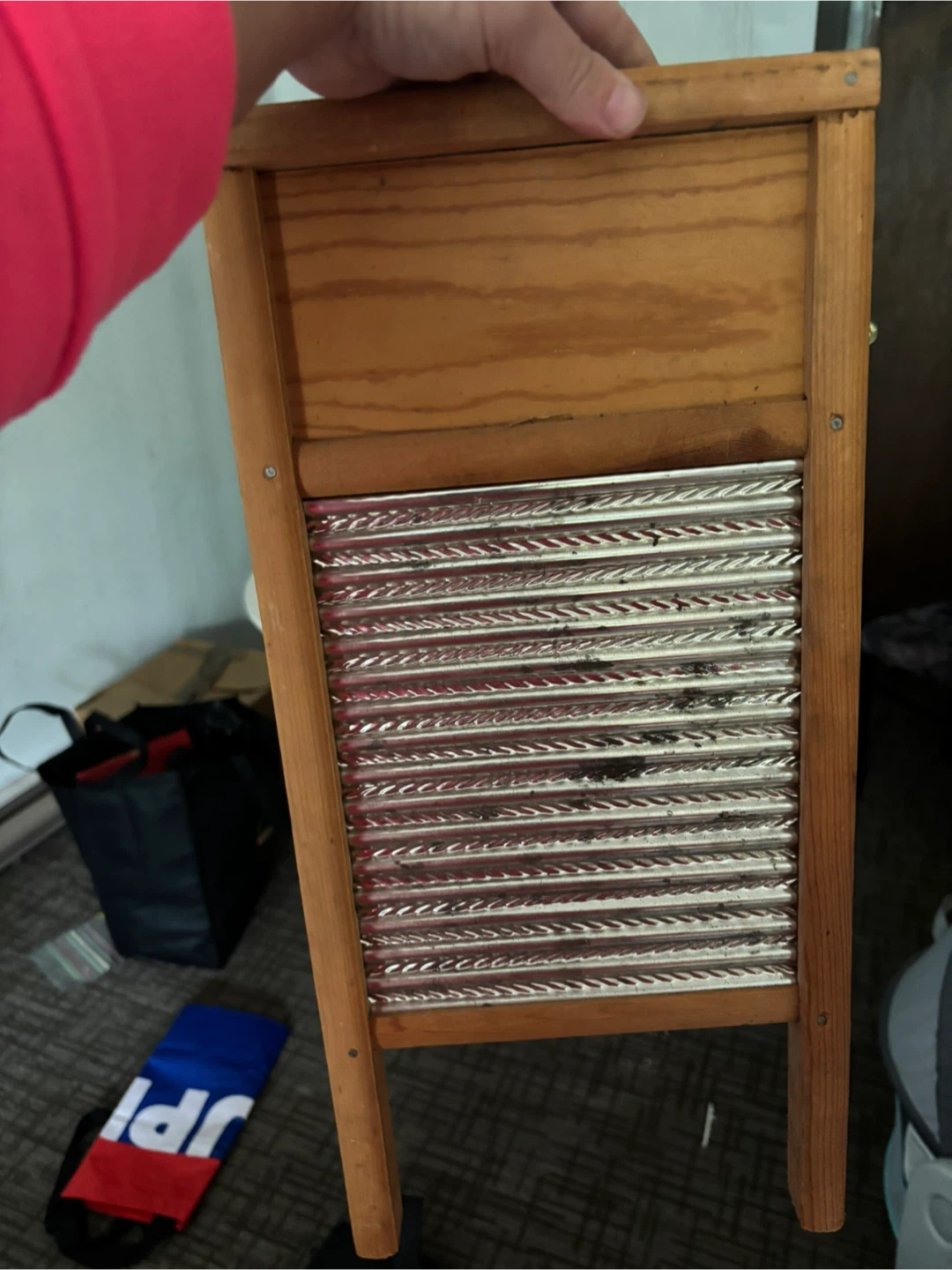 Vintage Style Wooden Washboard – Rustic Farmhouse Decor