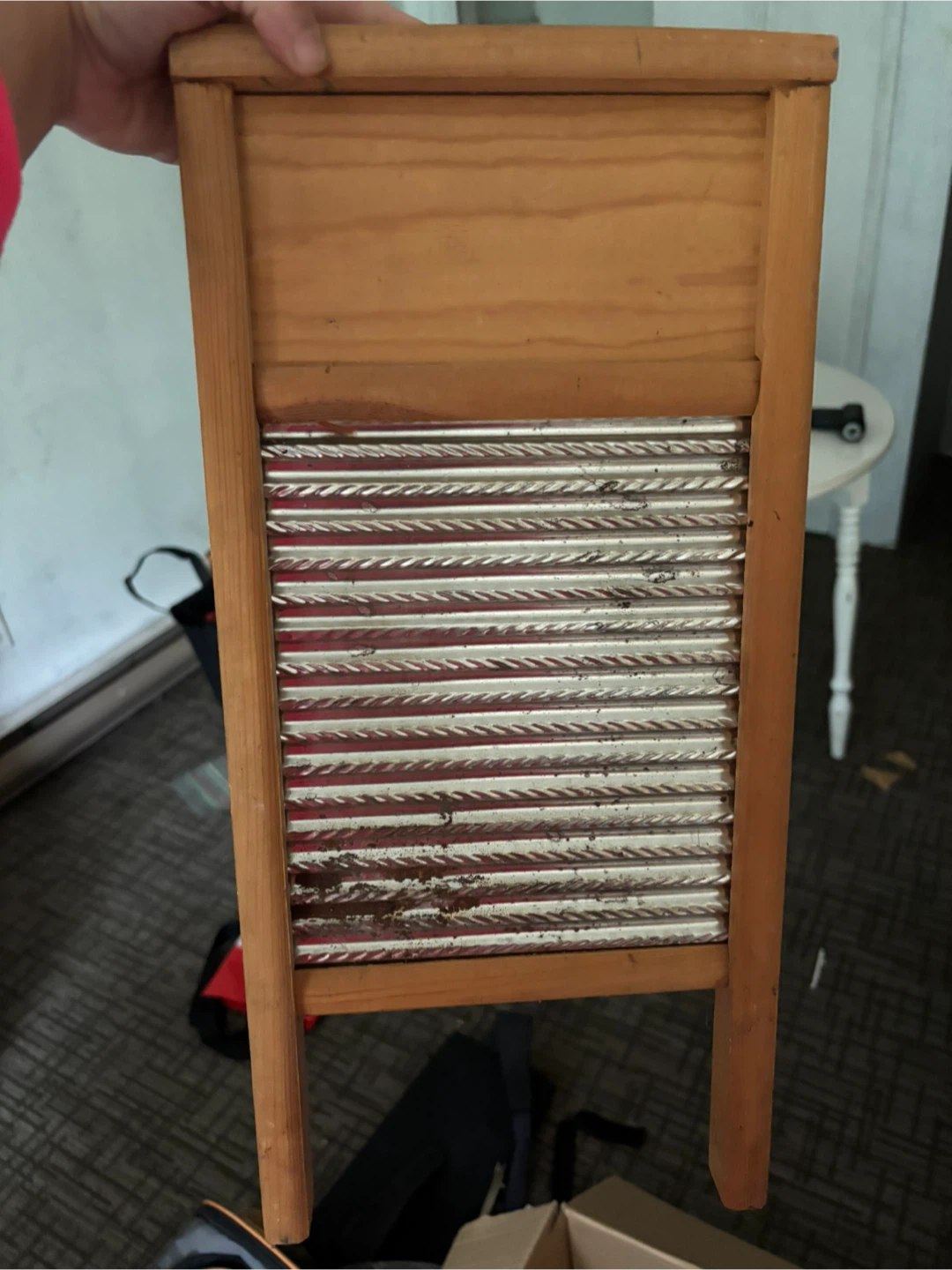 Vintage Style Wooden Washboard – Rustic Farmhouse Decor - photo 2