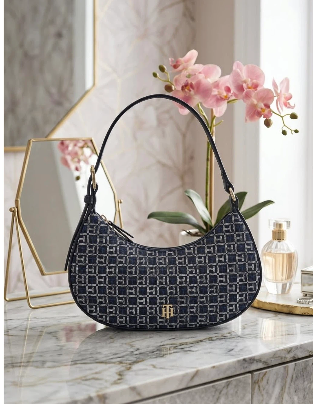 Tommy Hilfiger Monogram Shoulder Bag