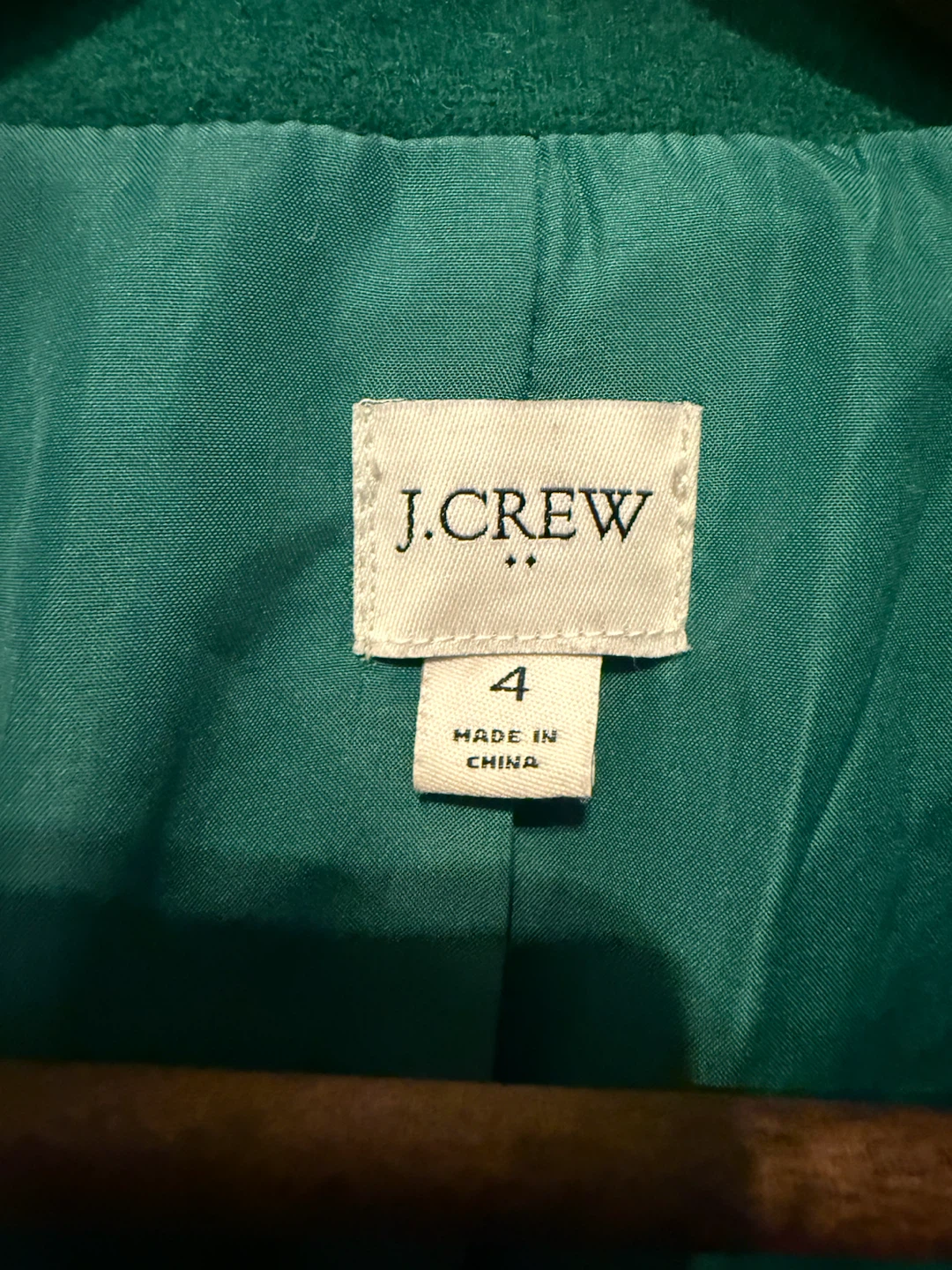 J.Crew Women's Green Wool Coat Size 4 - photo 5