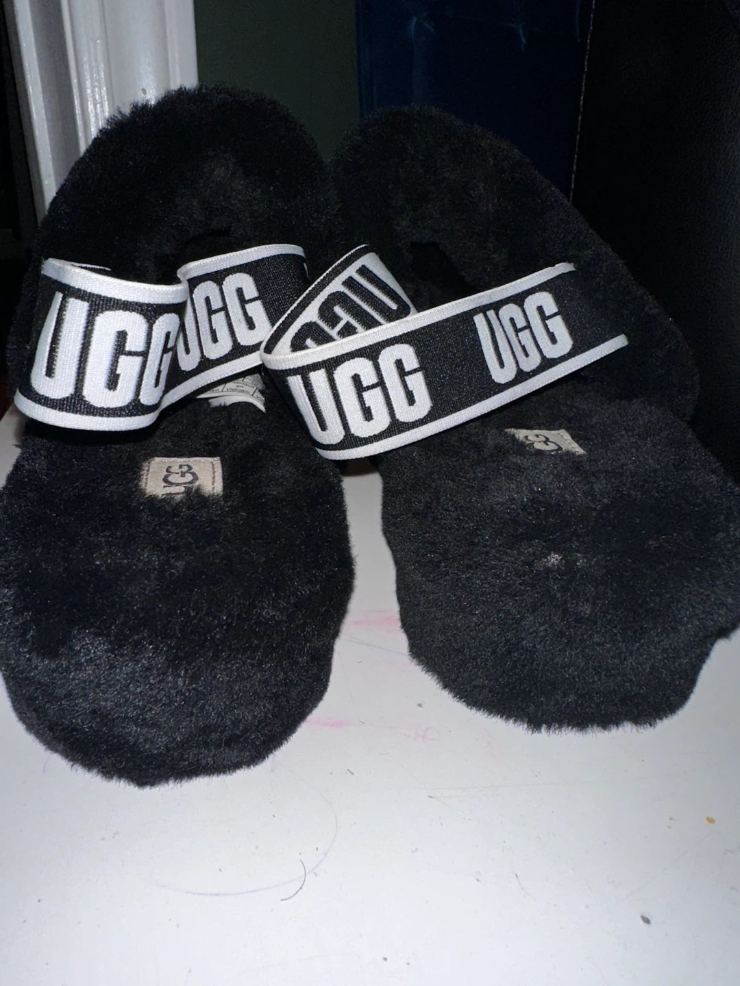 UGG Fluff Yeah Black Slides - photo 2