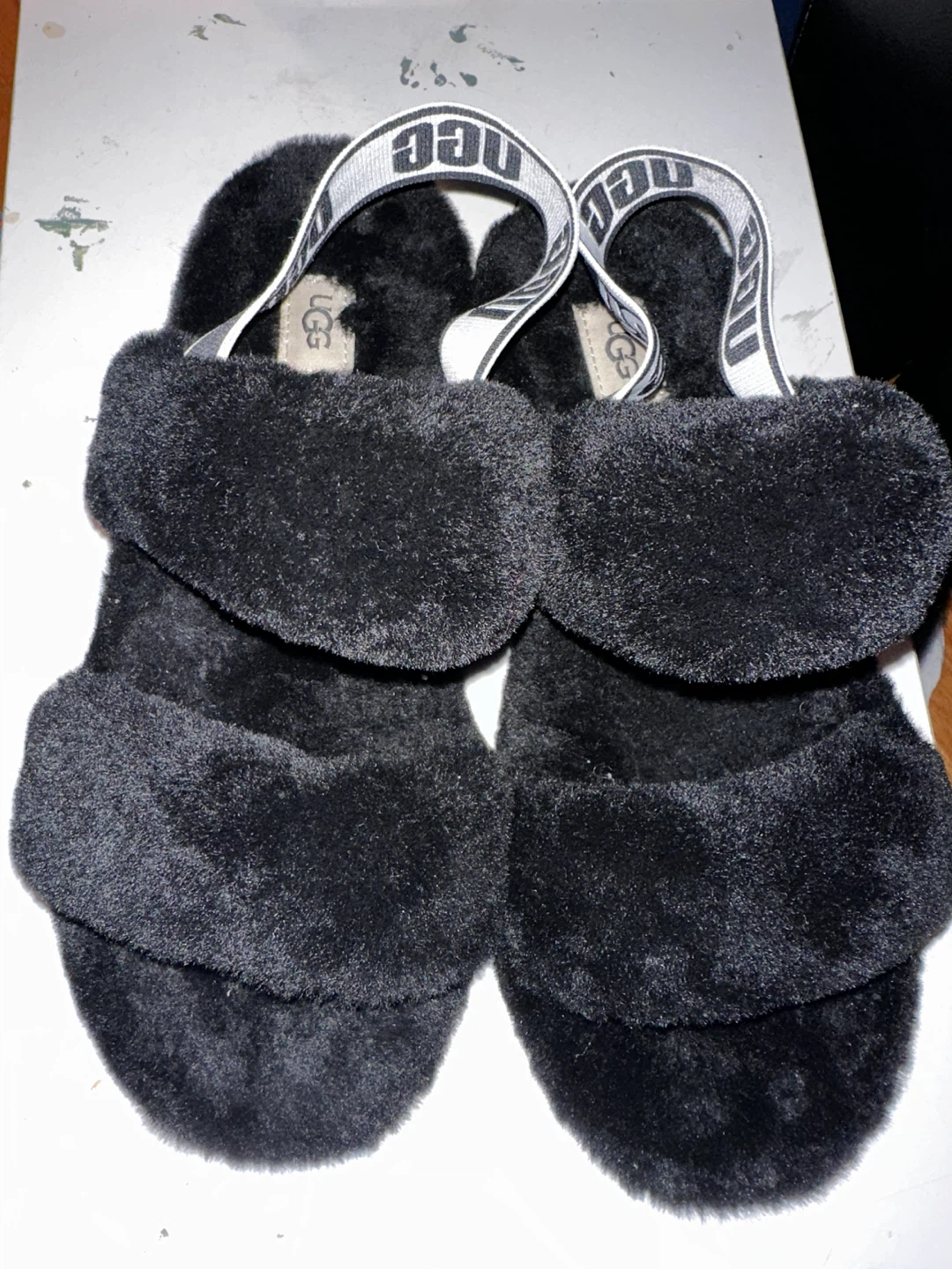 UGG Fluff Yeah Black Slides - photo 3