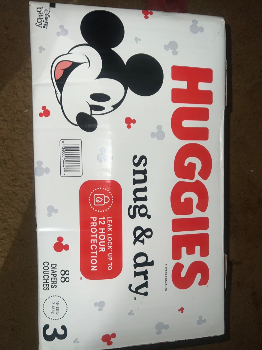 Huggies Snug & Dry Size 3 Diapers 88 Count