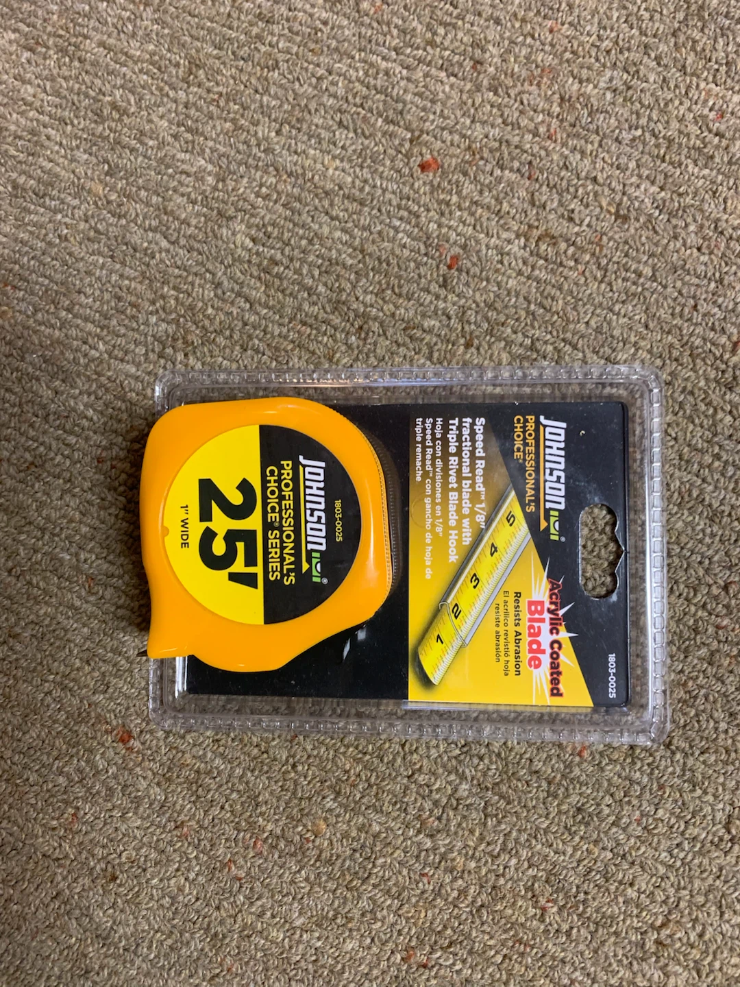 Johnson Professional's Choice 25' Tape Measure
