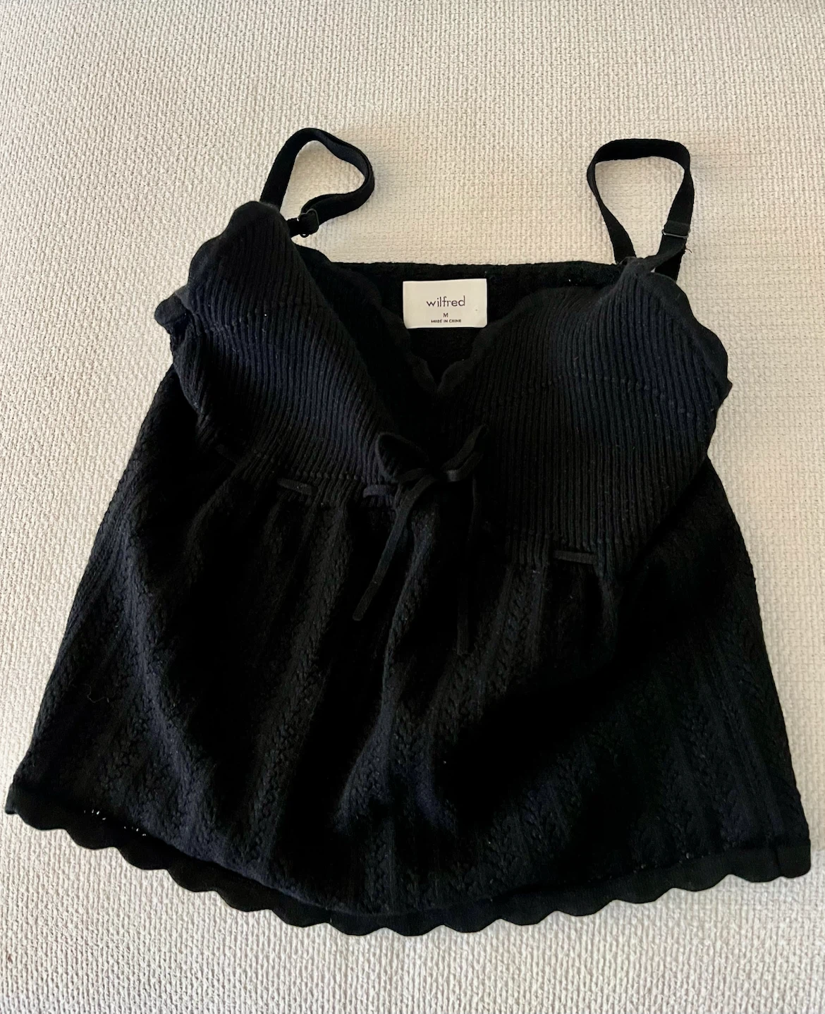 Wilfred Black Knit Stretch Camisole - photo 3
