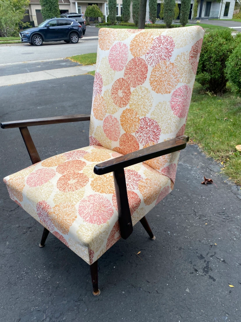 Vintage Mid-Century Swivel Armchair - photo 3