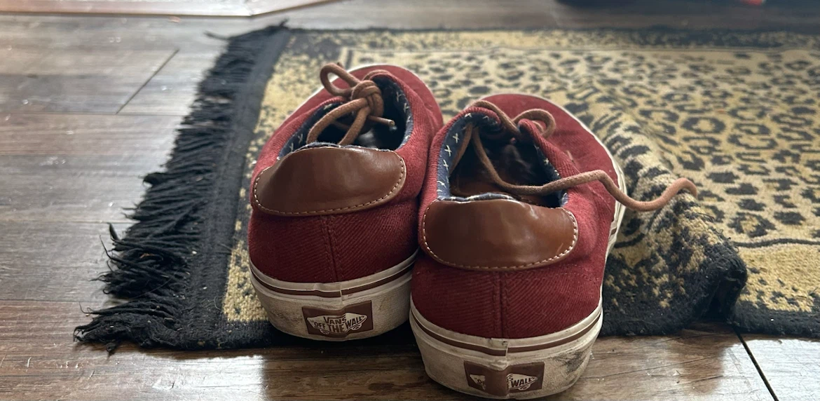 Vans Maroon Canvas Sneakers - photo 2