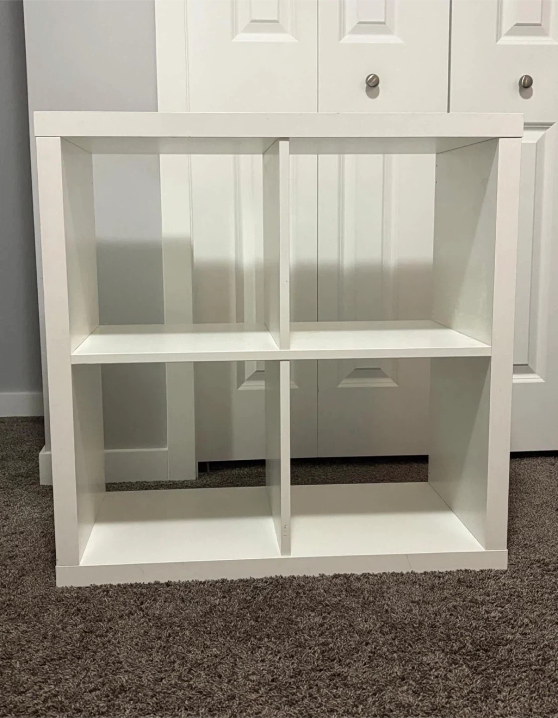 IKEA KALLAX 2x2 storage shelf in white