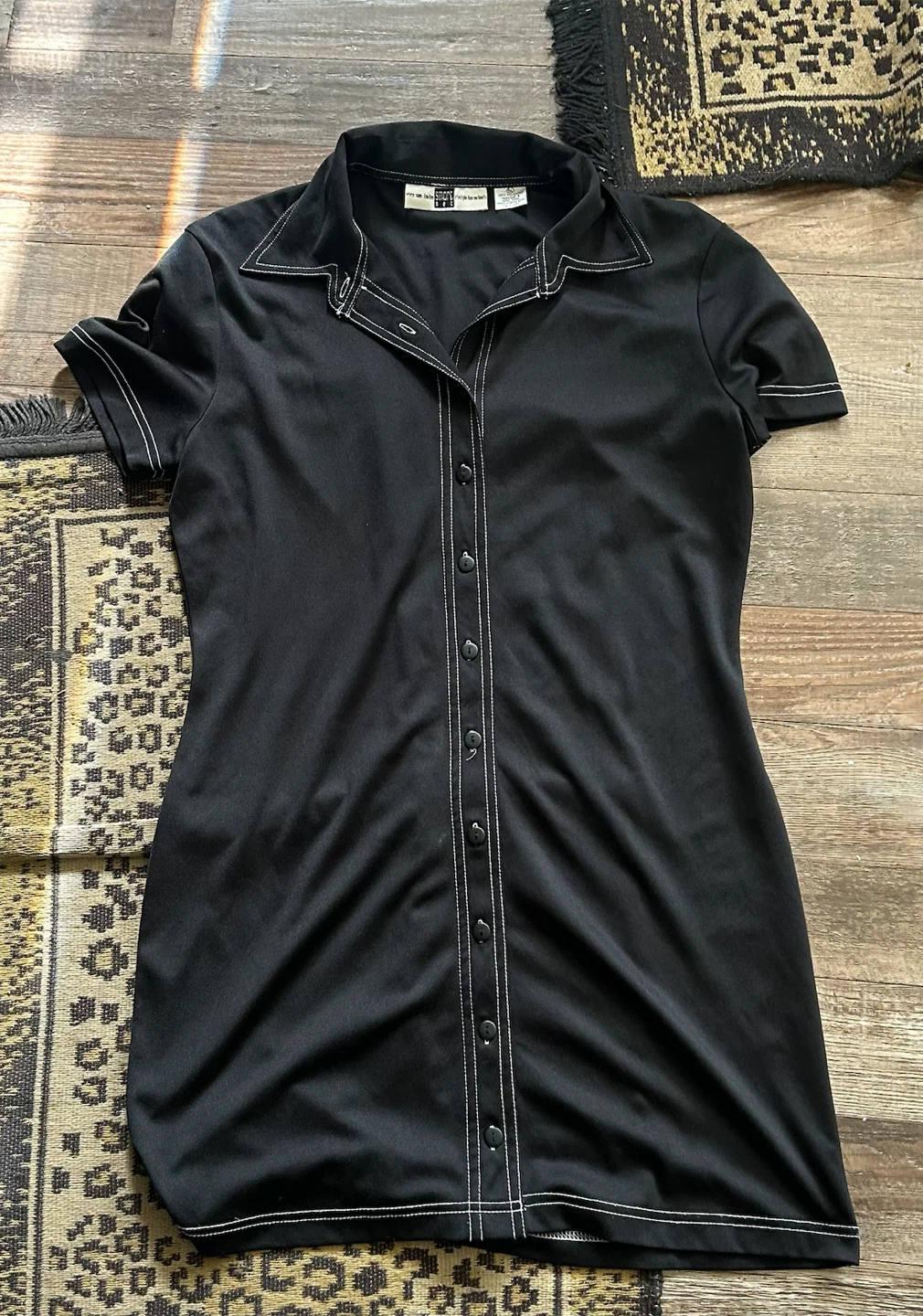 Smart Set Black Button-Up Dress