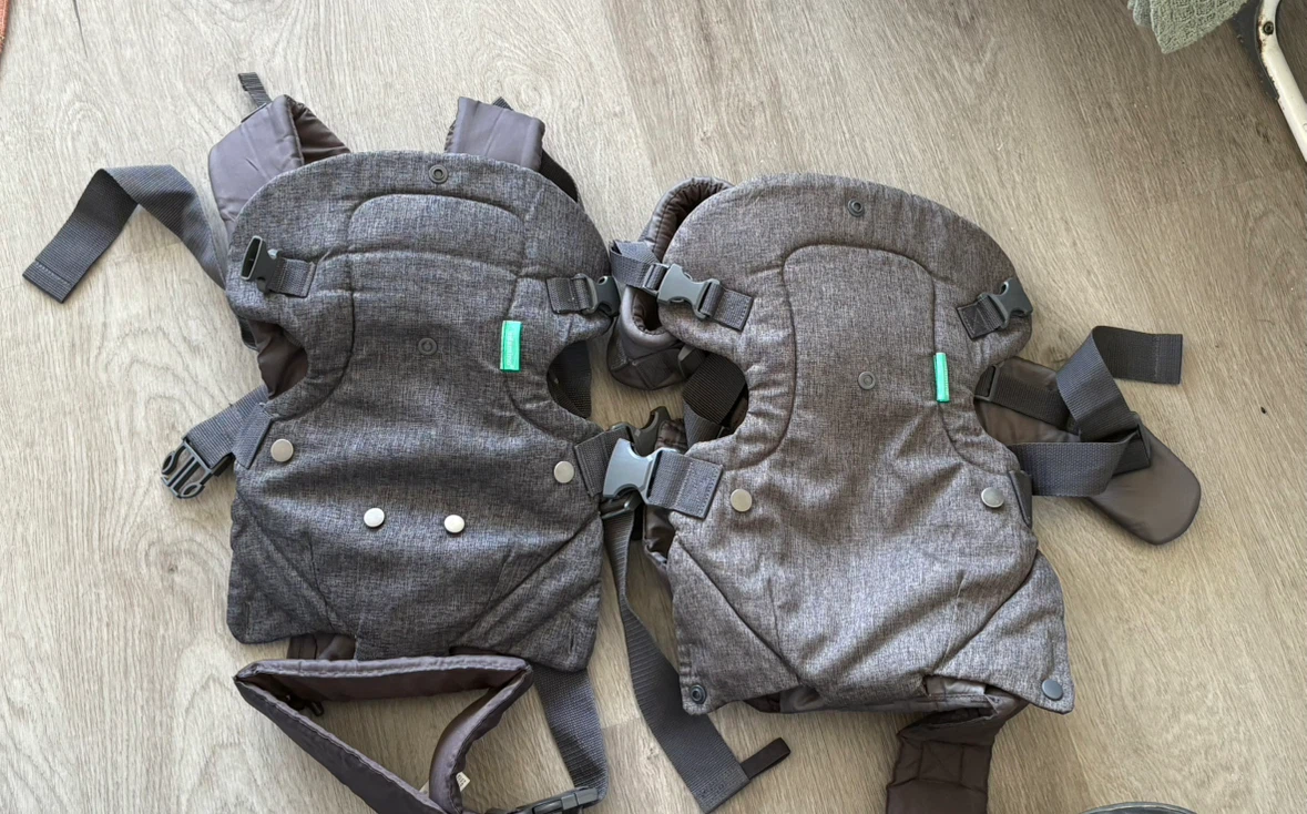 Two Infantino Baby Carriers