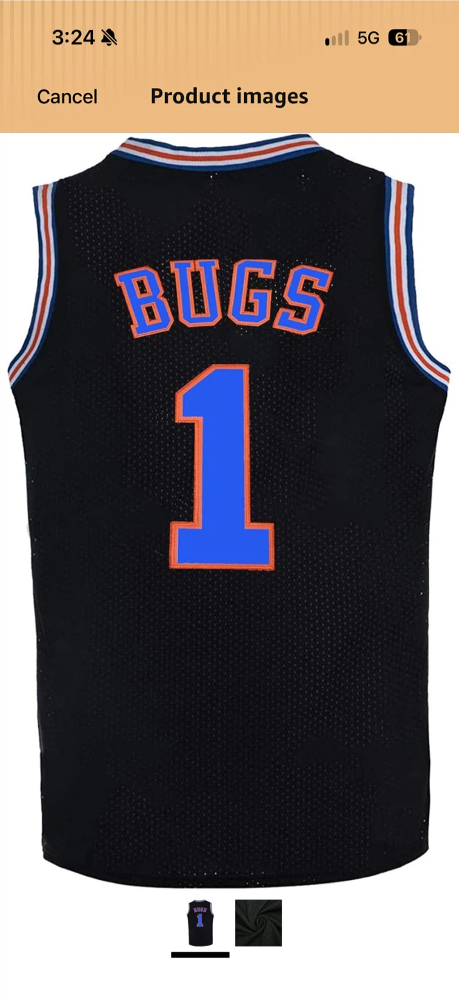 Tune Squad Bugs Bunny Basketball Jersey