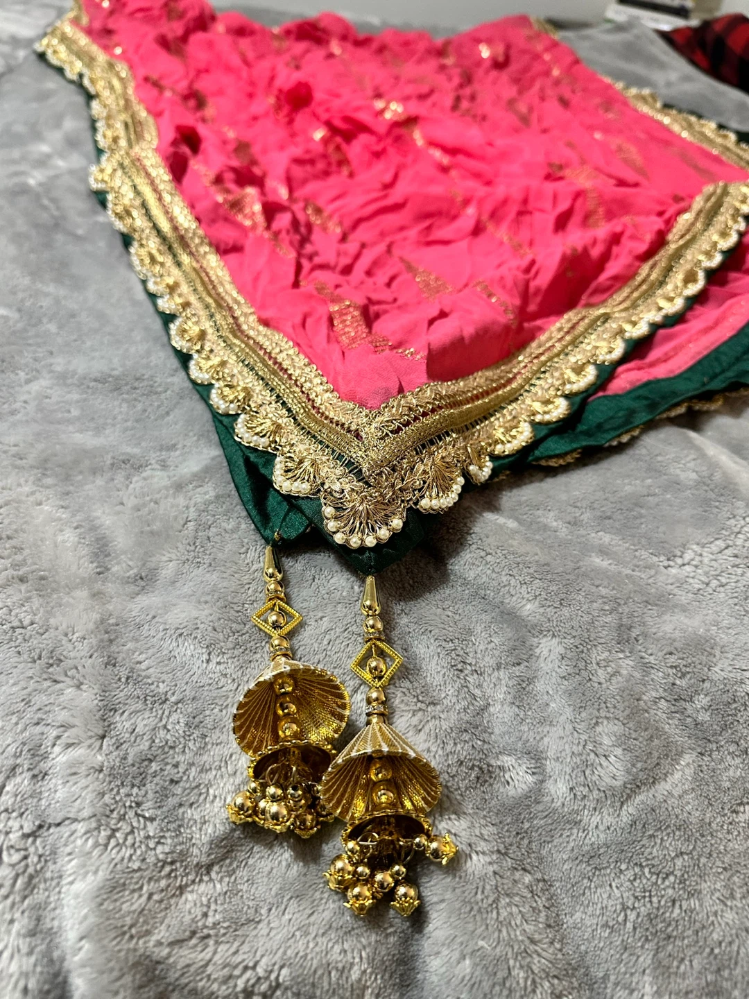 Yellow and Green Sharara Set - photo 4