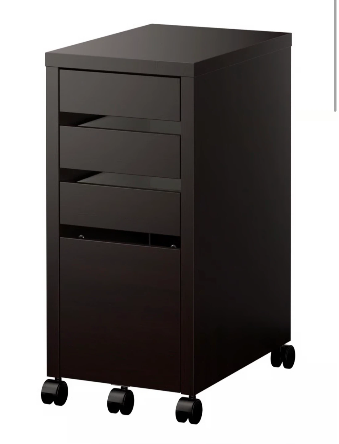 IKEA MICKE Desk and Drawer Unit Black-brown - photo 2