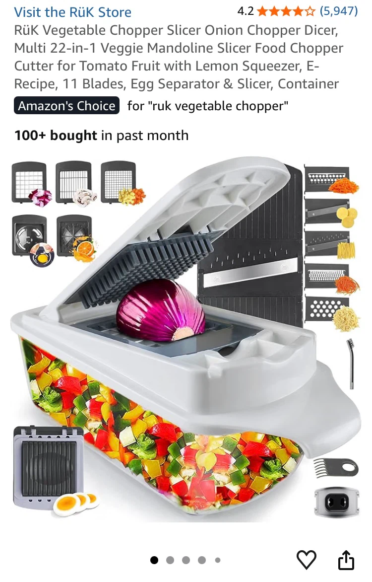 RüK 22-in-1 Vegetable Chopper
