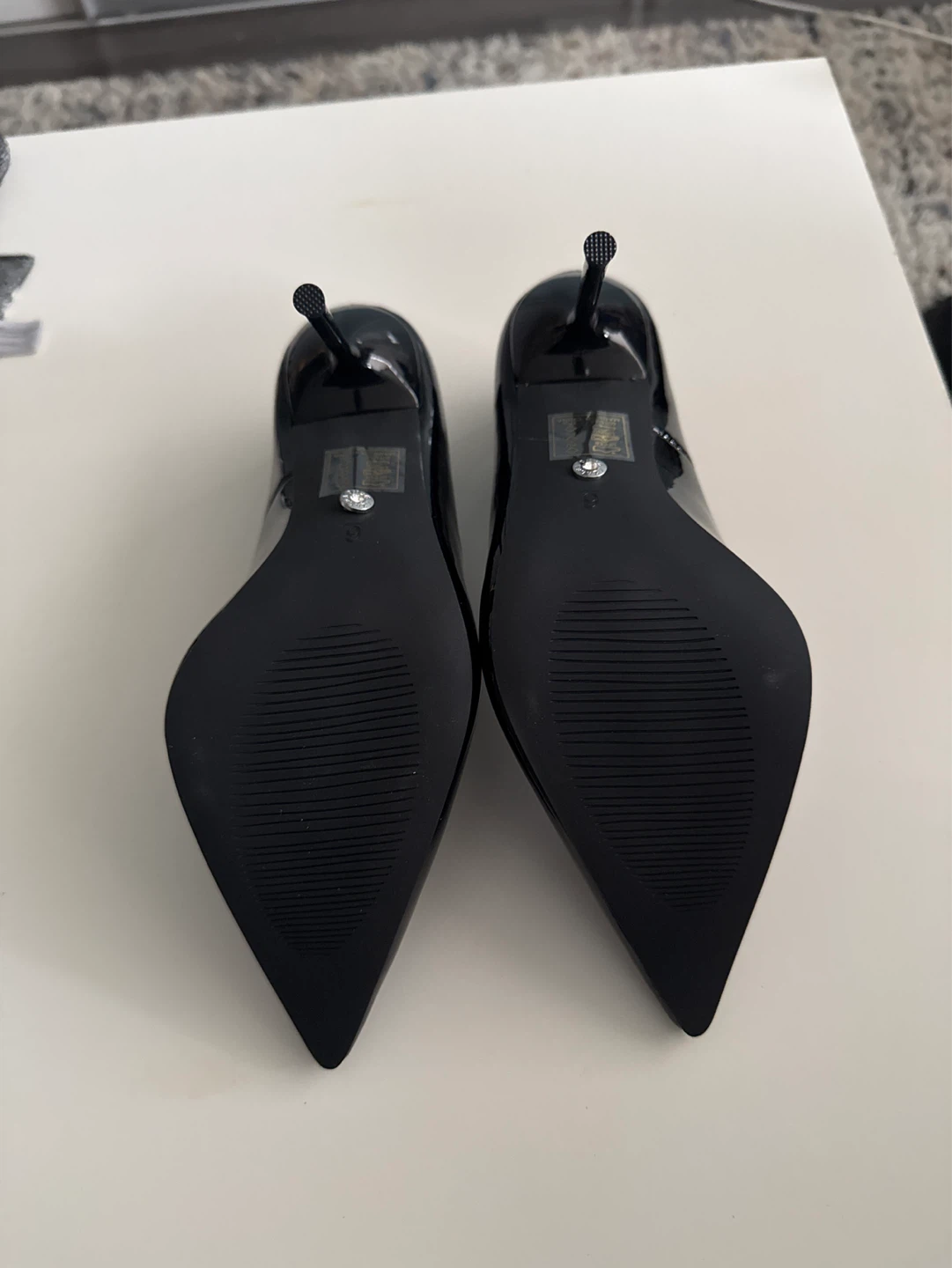 Azalea Wang Black Patent Stiletto Heels - photo 4