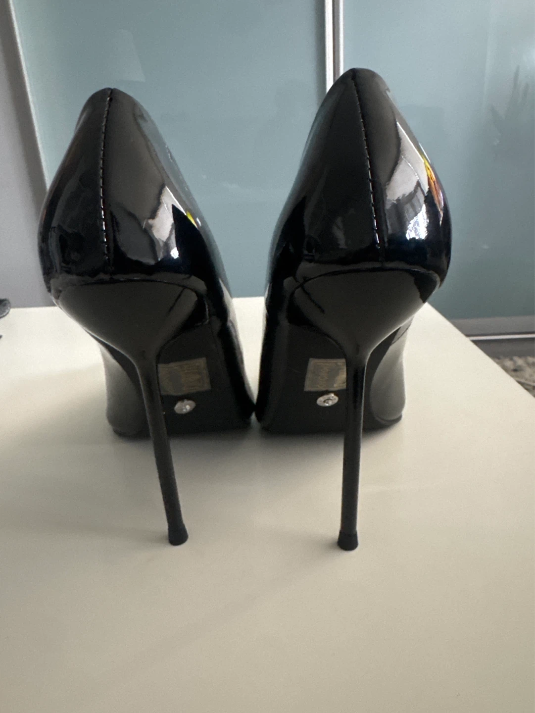 Azalea Wang Black Patent Stiletto Heels - photo 3