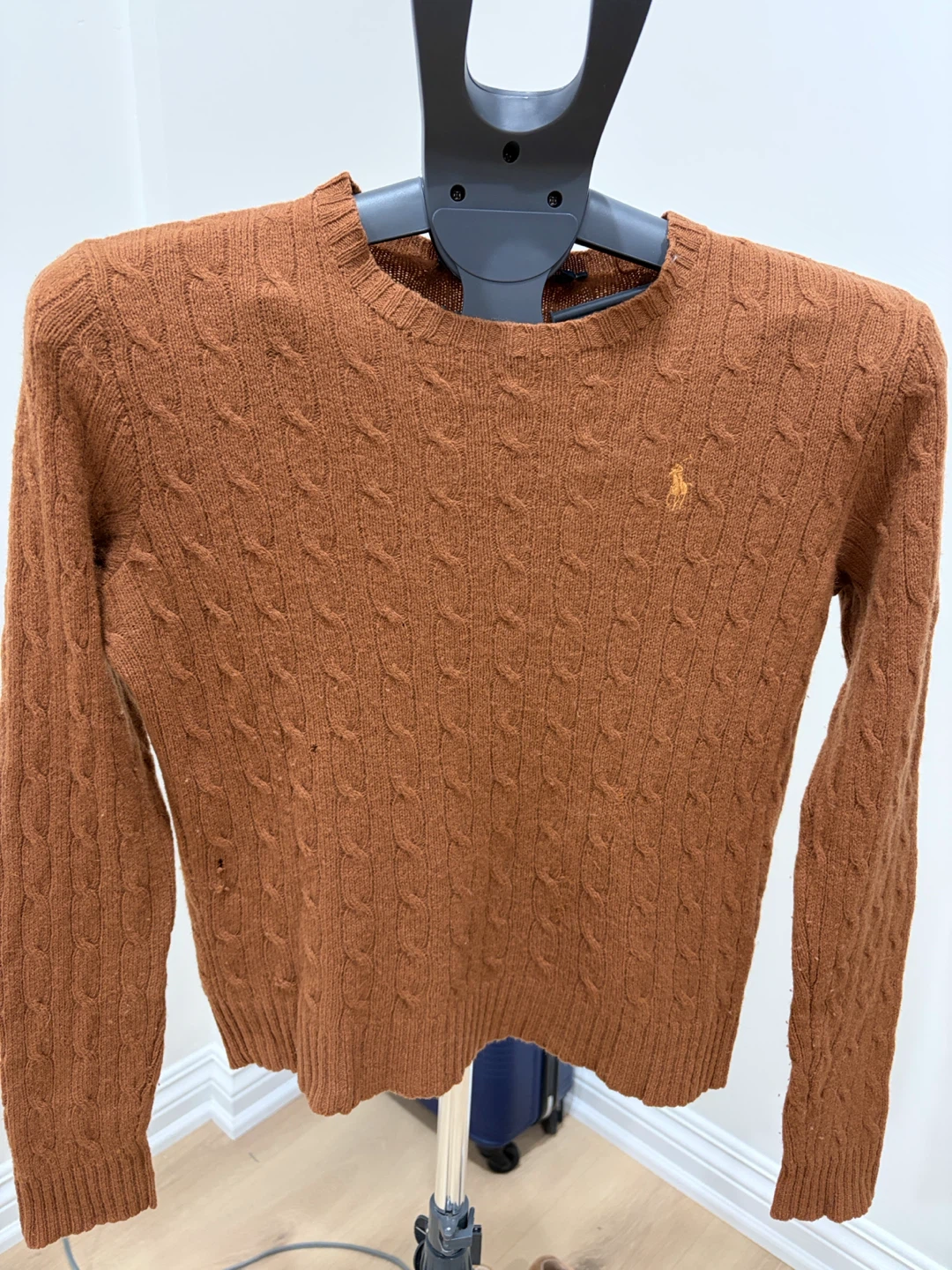 Ralph Lauren Sport Rust Cable Knit Sweater