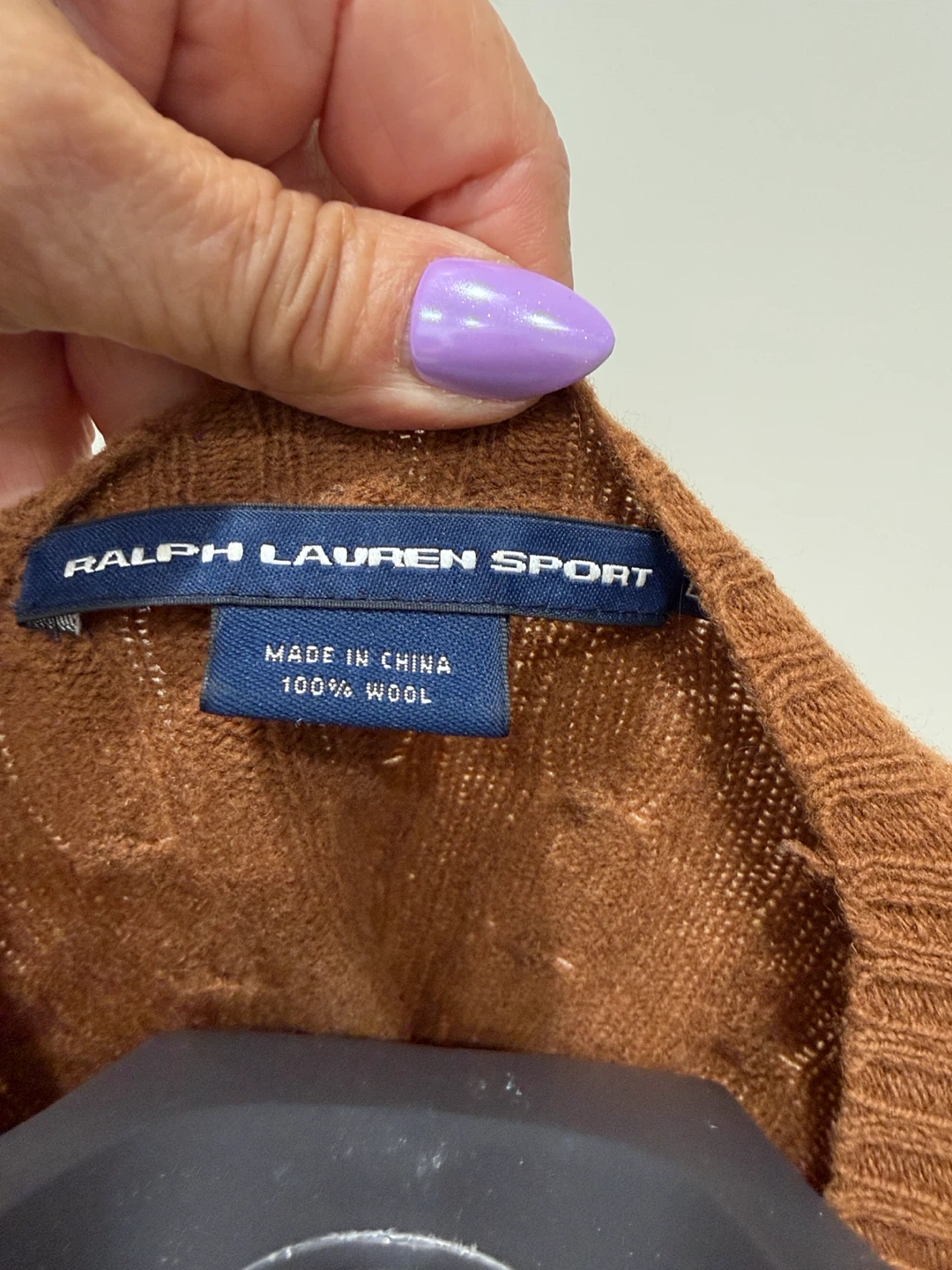 Ralph Lauren Sport Rust Cable Knit Sweater - photo 2