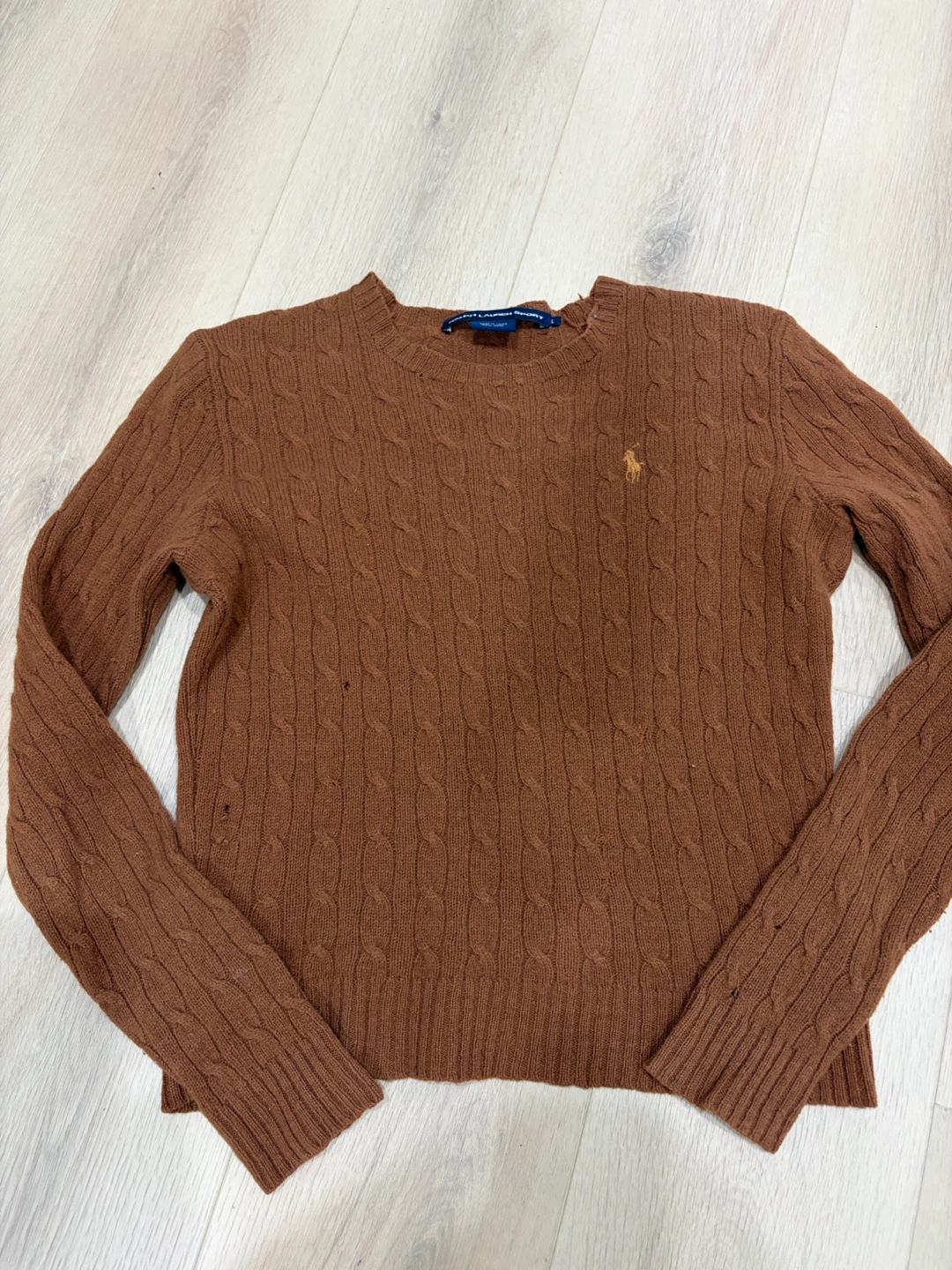 Ralph Lauren Sport Rust Cable Knit Sweater - photo 5