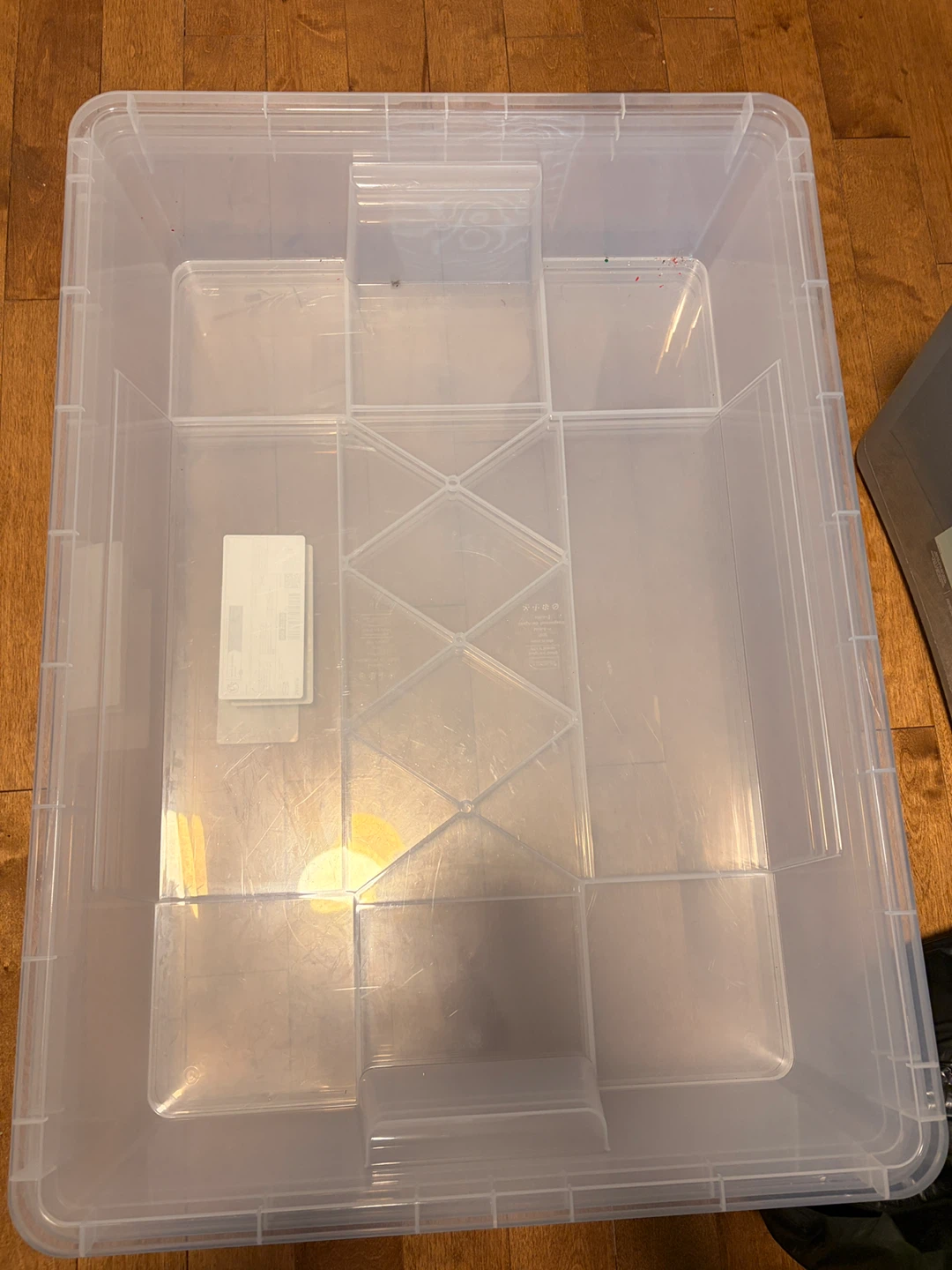Seven IKEA SAMLA Storage Boxes