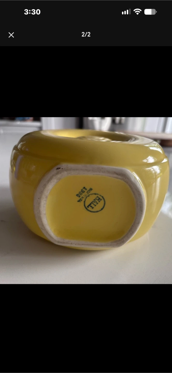 Vintage Hall Yellow Donut Pitcher - photo 2