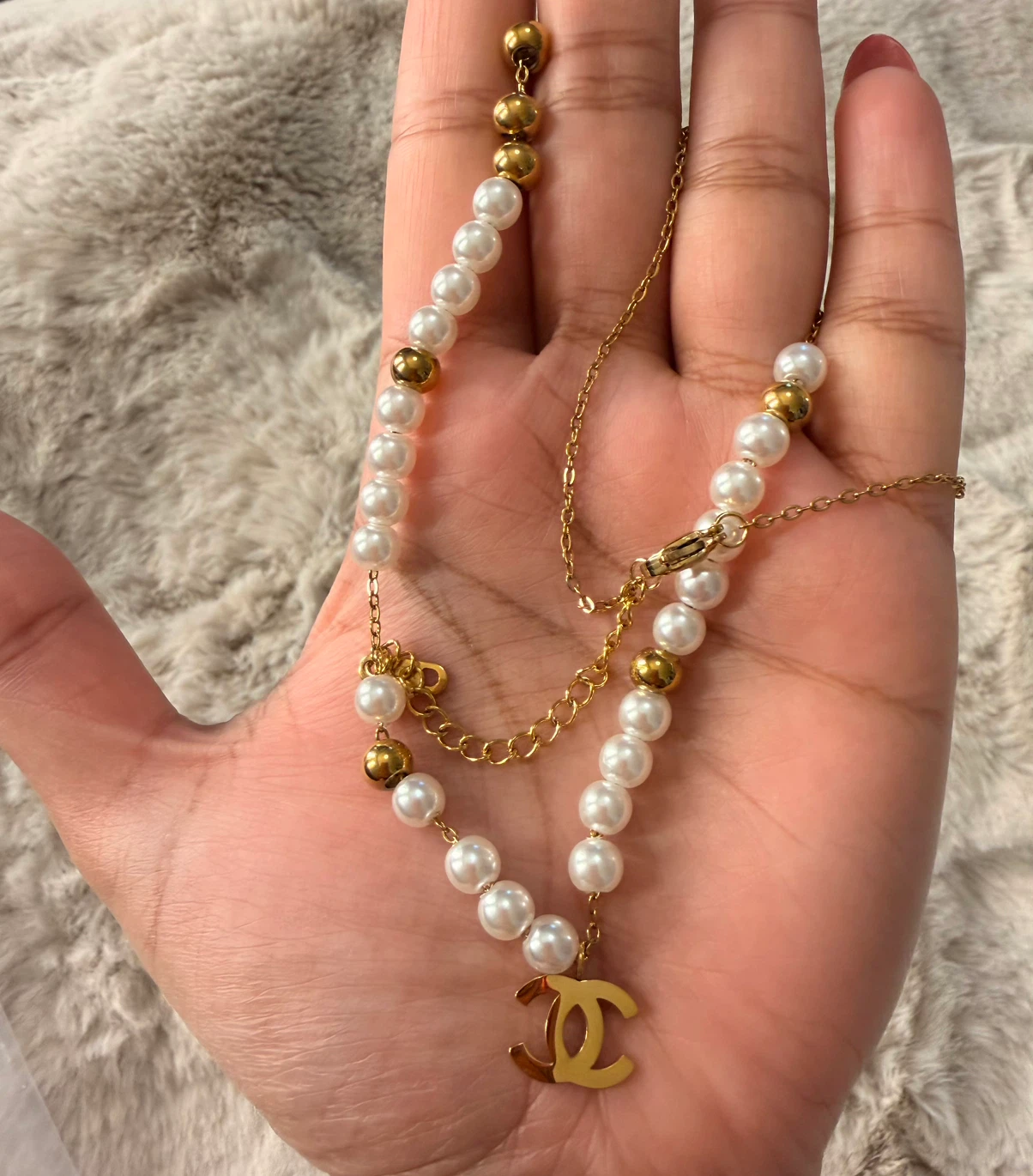 Set of Two Gold-Tone Chain Necklaces