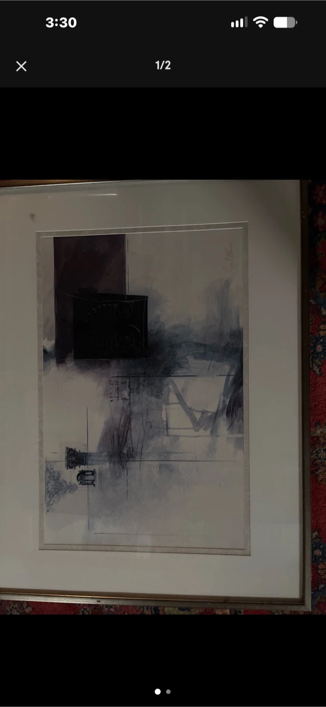 Abstract Framed Art Print by David Kline