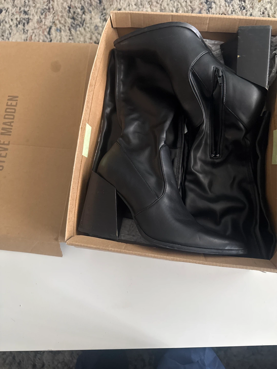 Black Heeled Over-the-Knee Boots