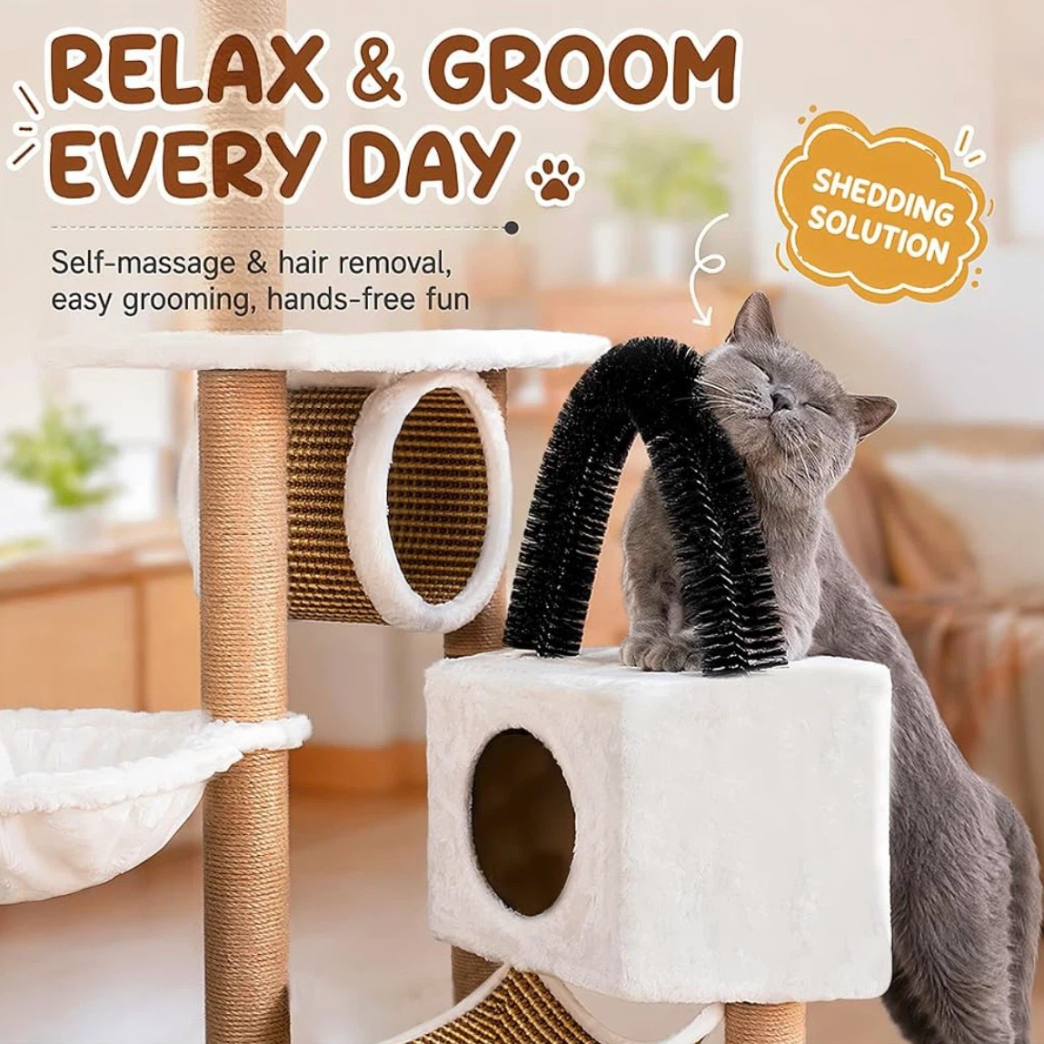 Multi-Level Cat Tree Tower with Condo and Scratching Post - photo 4