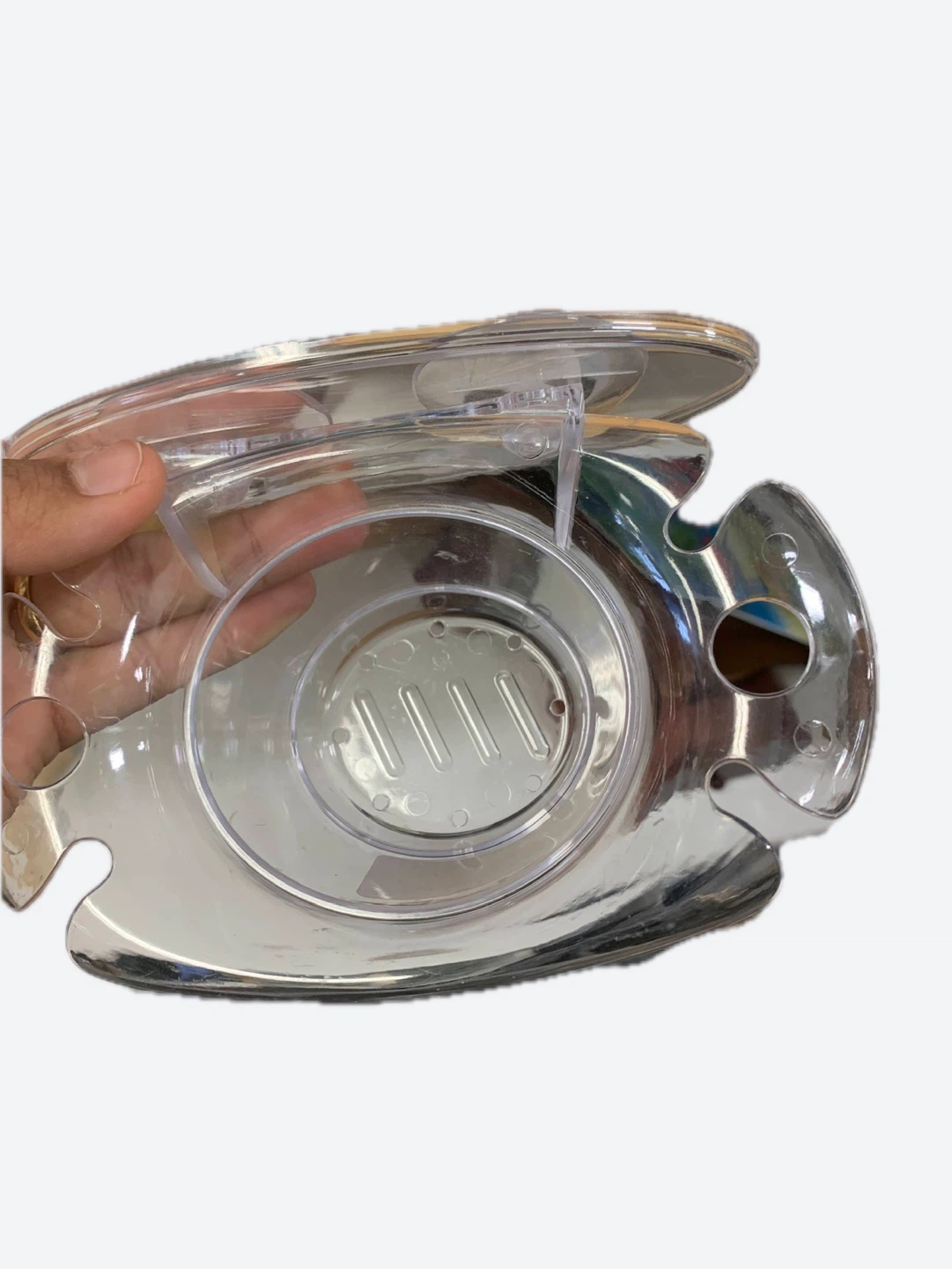 0.50 cent Clear Suction Cup Soap Dish