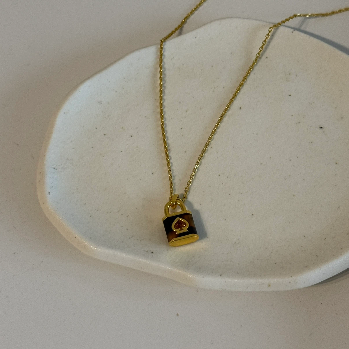 Kate Spade Lock Pendant Necklace