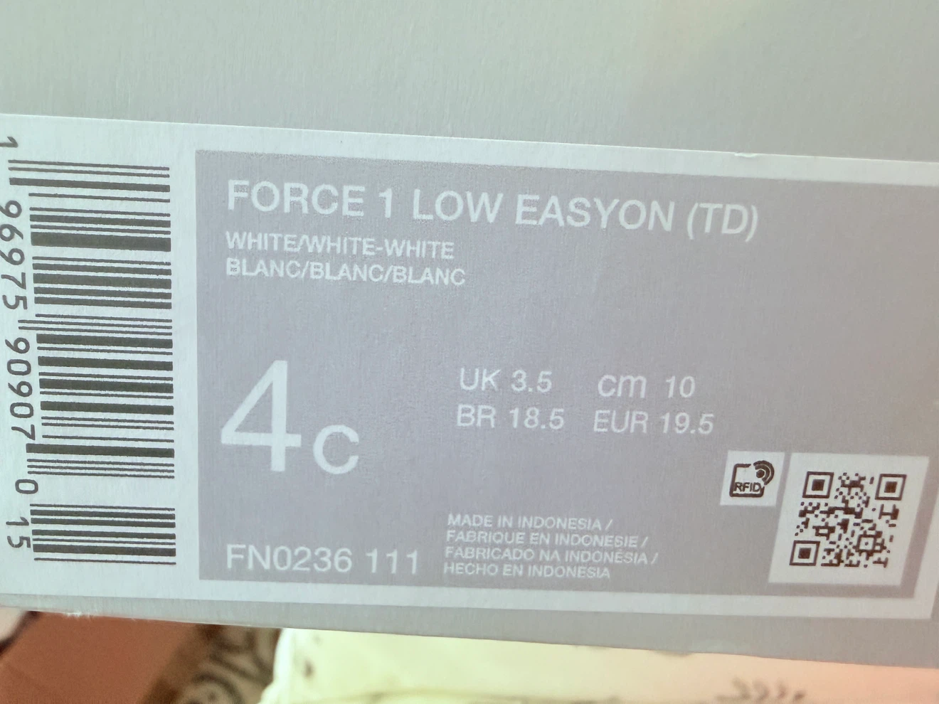 Nike Force Shoes (Baby size) - photo 4