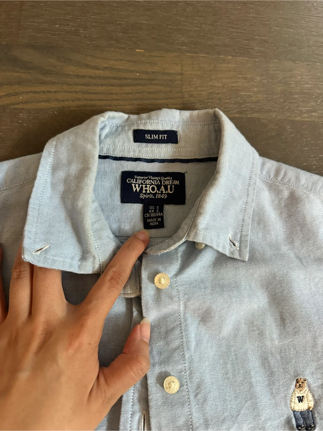 WHO.A.U Slim Fit Button-Down Shirt - photo 3