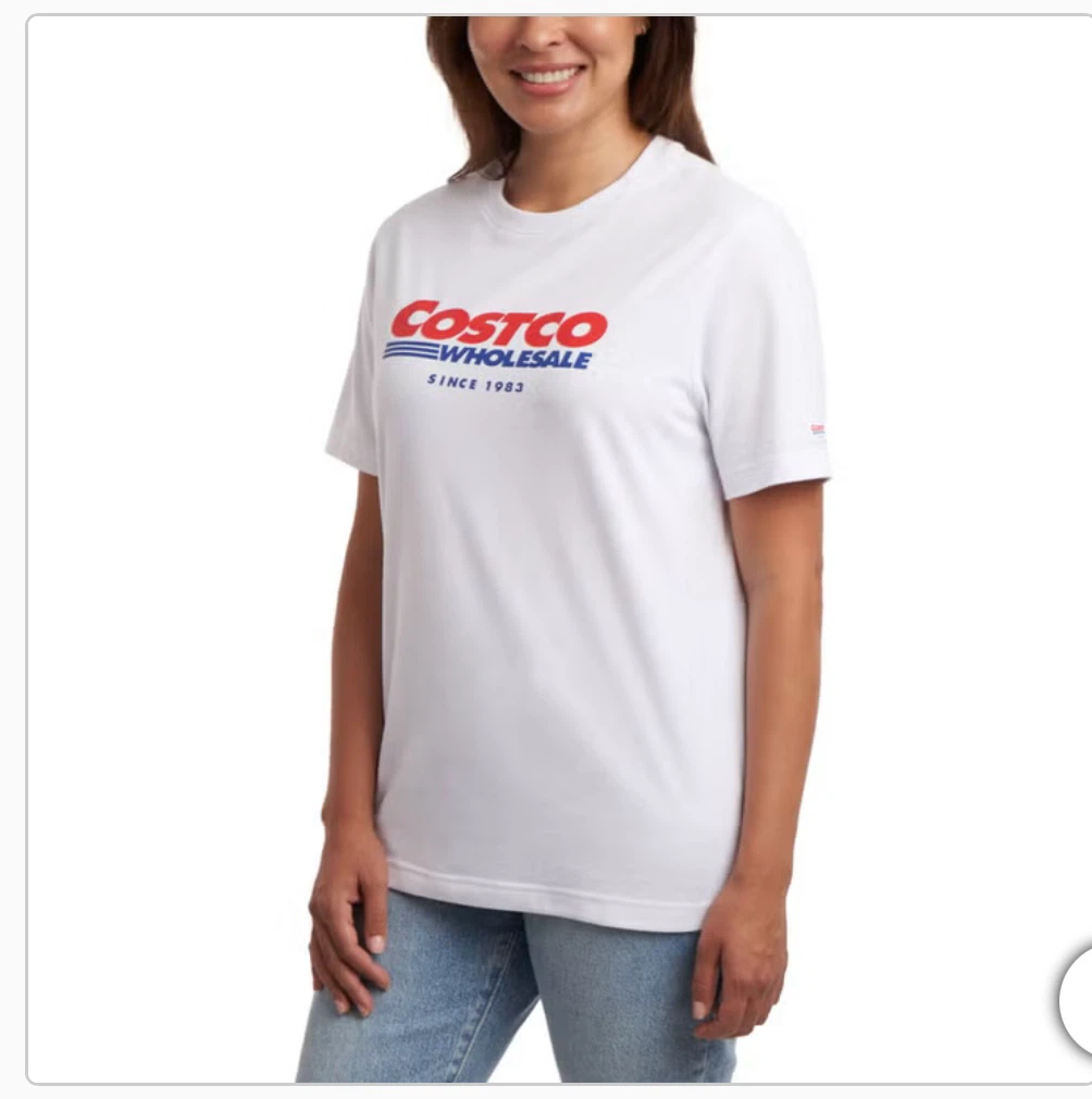 NWT Costco Wholesale Logo TShirt, Unisex, White NWT - photo 2