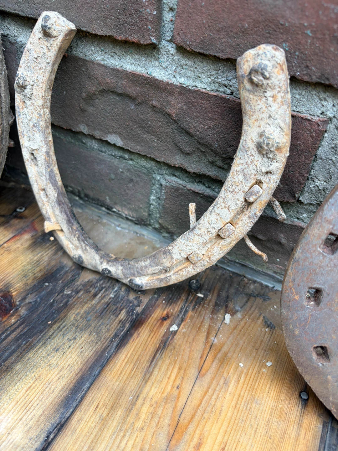 3 Antique Iron Horse Shoes ! - photo 3