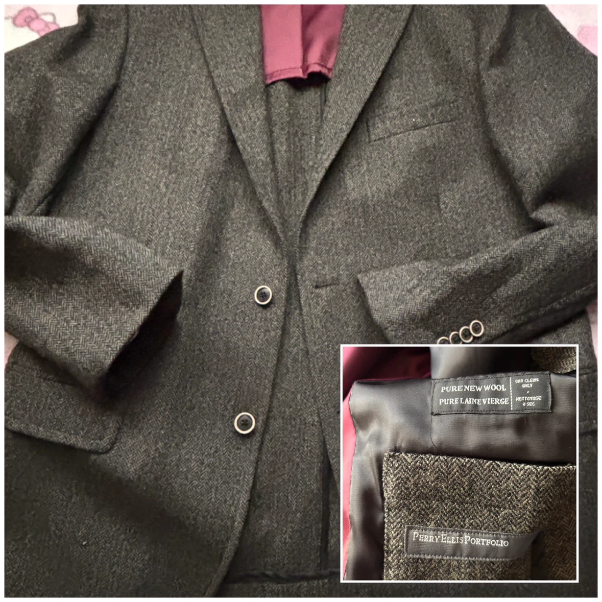 Perry Ellis - Wool Blazer - *Size Men Medium/Large*