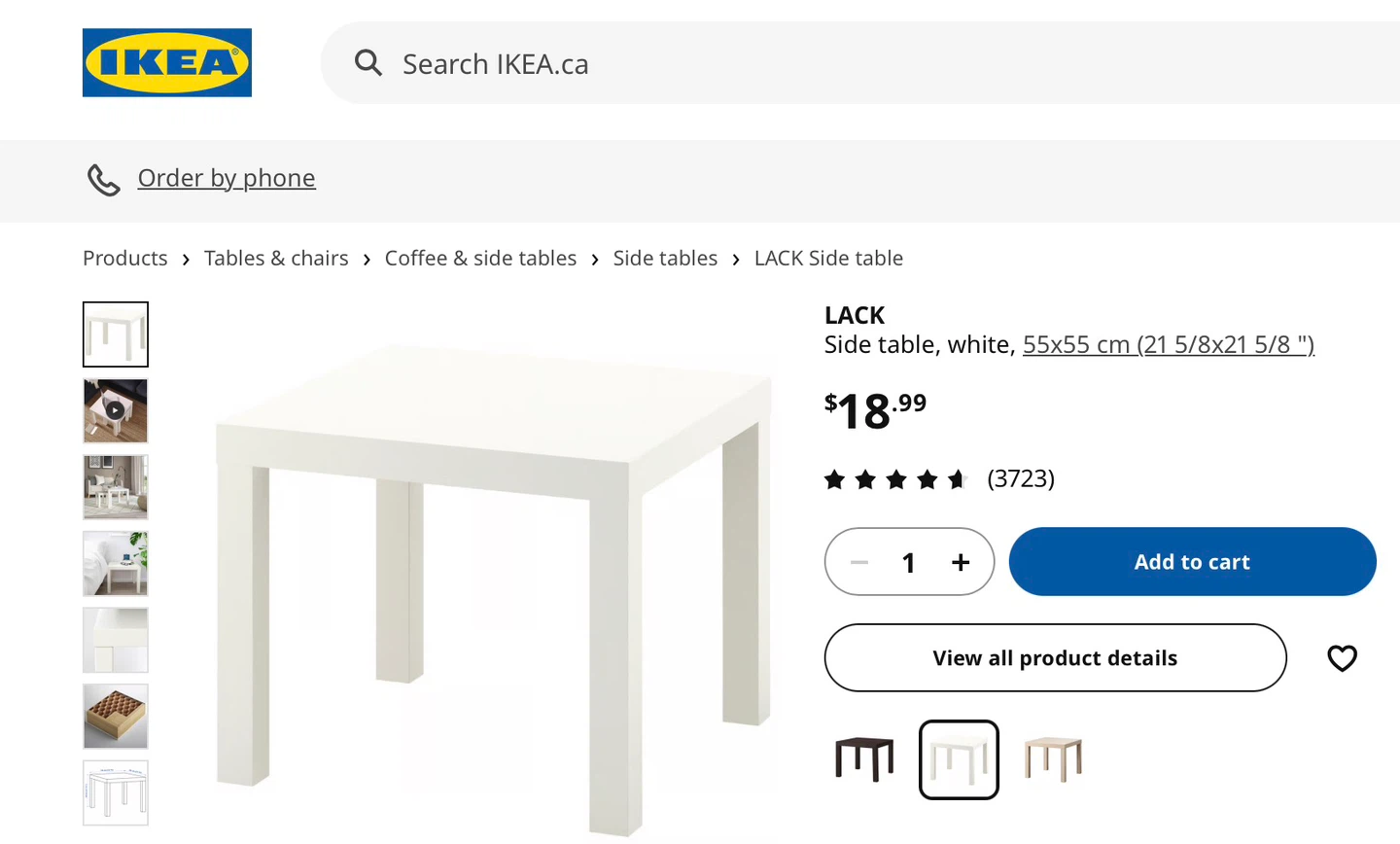 2SETS for $5 - IKEA LACK Side table, white