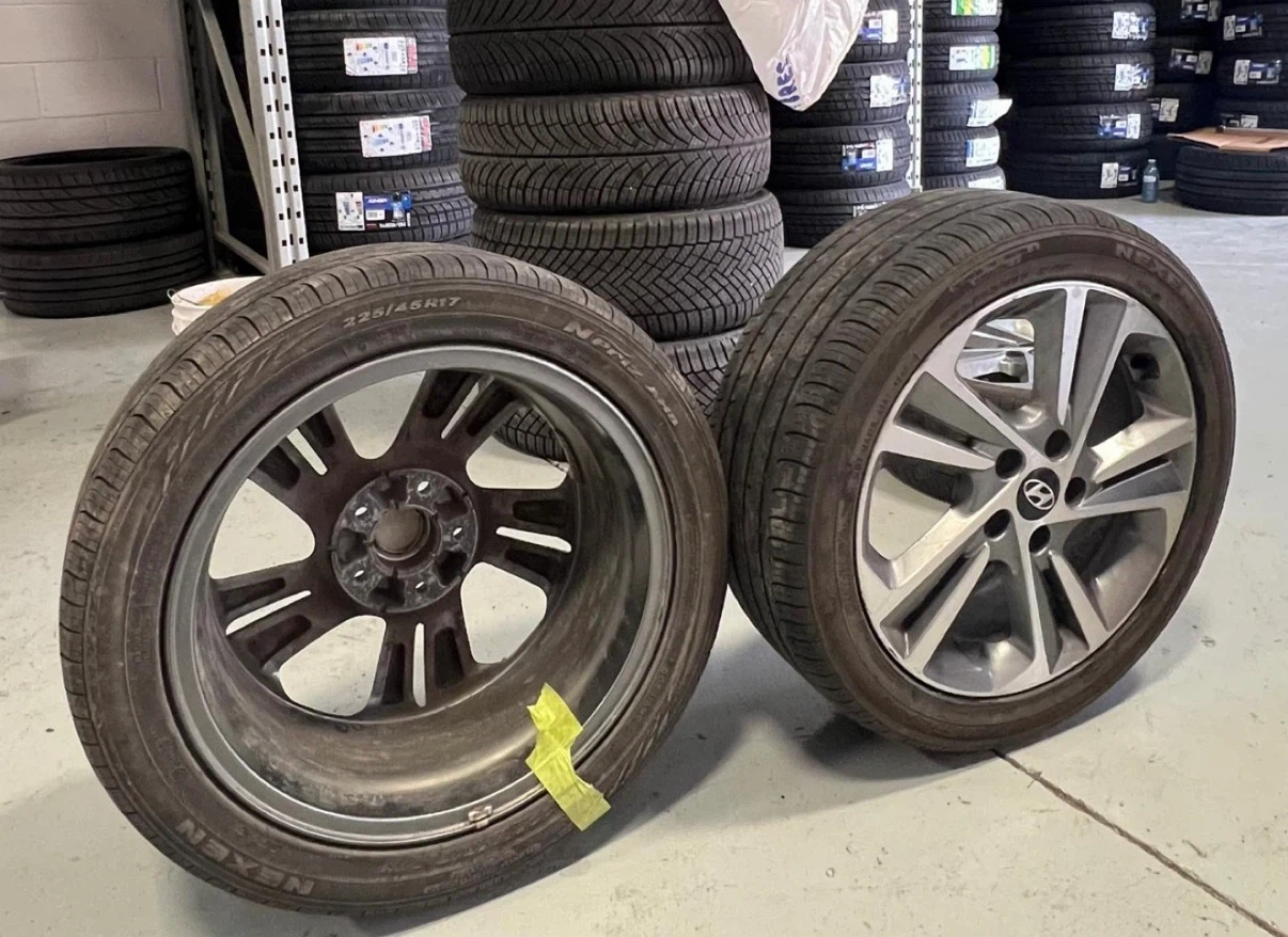 Set of 4 Hyundai 17-inch Tires only, no rims - photo 2
