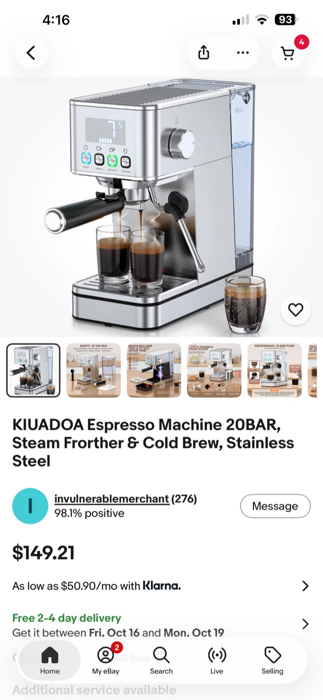 Espresso Machine EM626 - photo 3