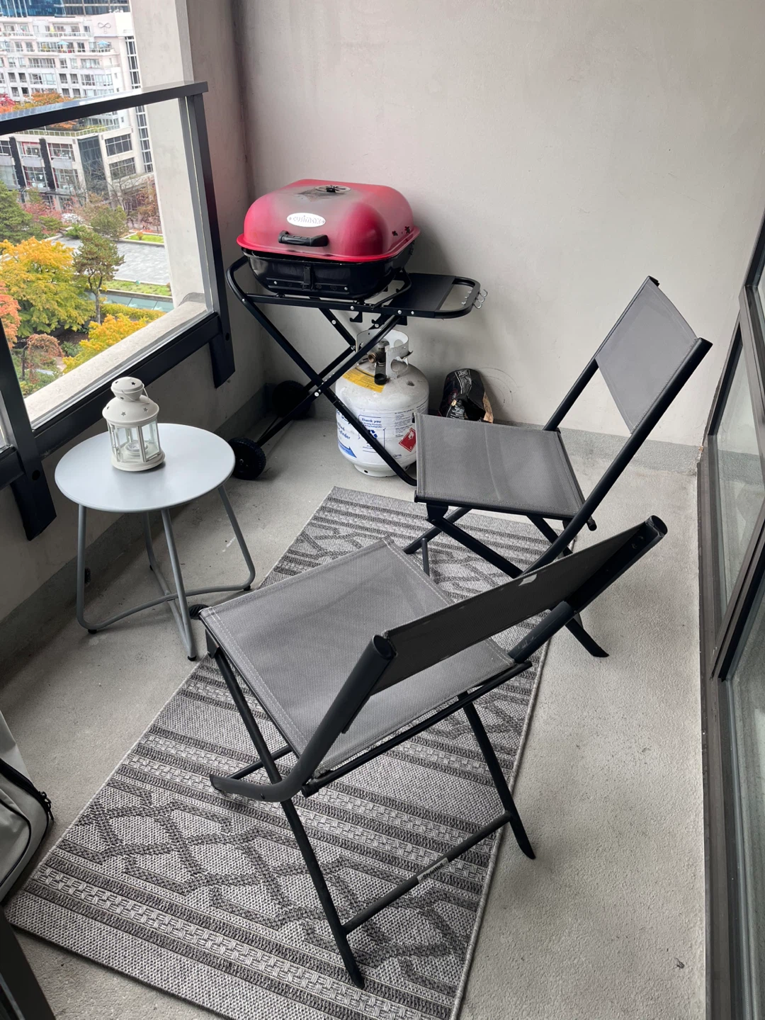 Patio Set- 2 StyleWell Folding Patio Chairs and Table