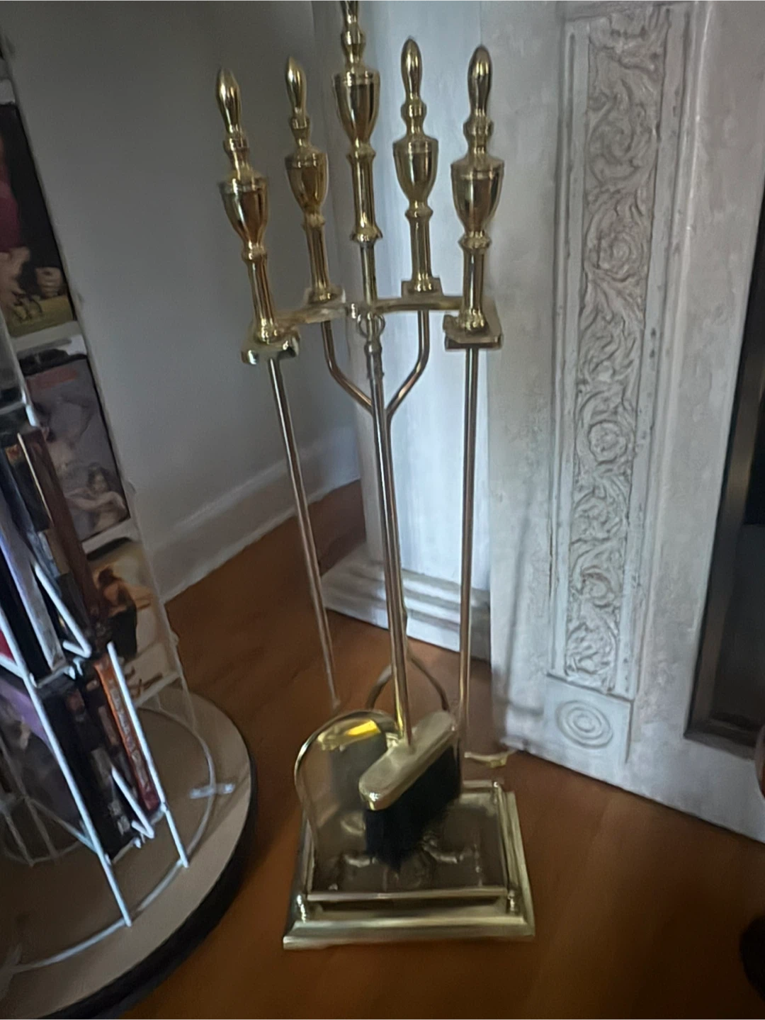 Brass Fireplace Tool Set