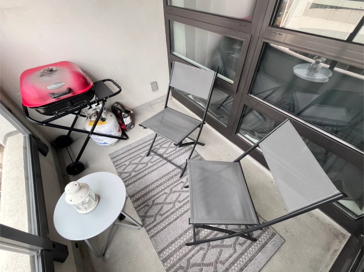 Patio Set- 2 StyleWell Folding Patio Chairs and Table - photo 4