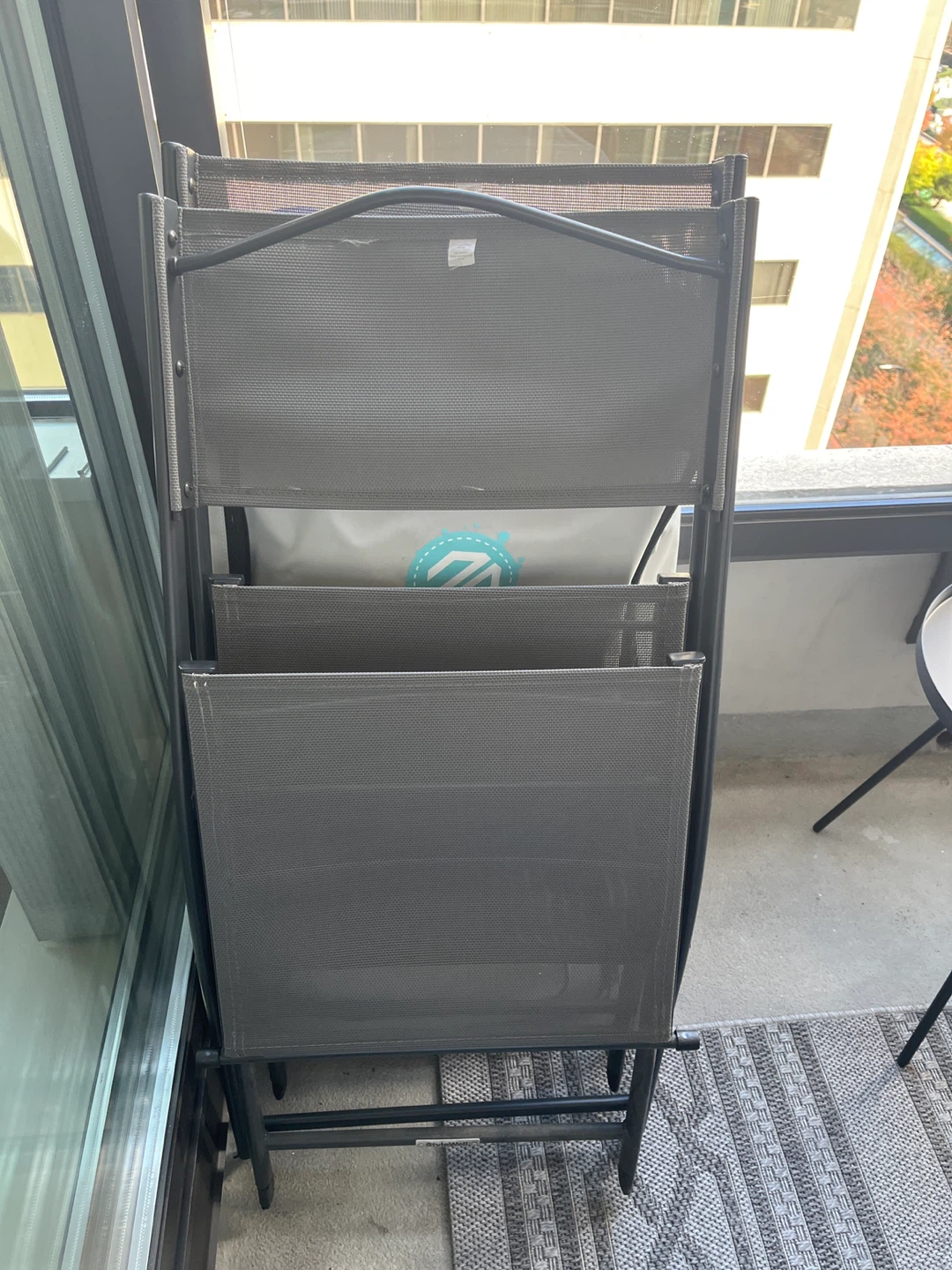 Patio Set- 2 StyleWell Folding Patio Chairs and Table - photo 5